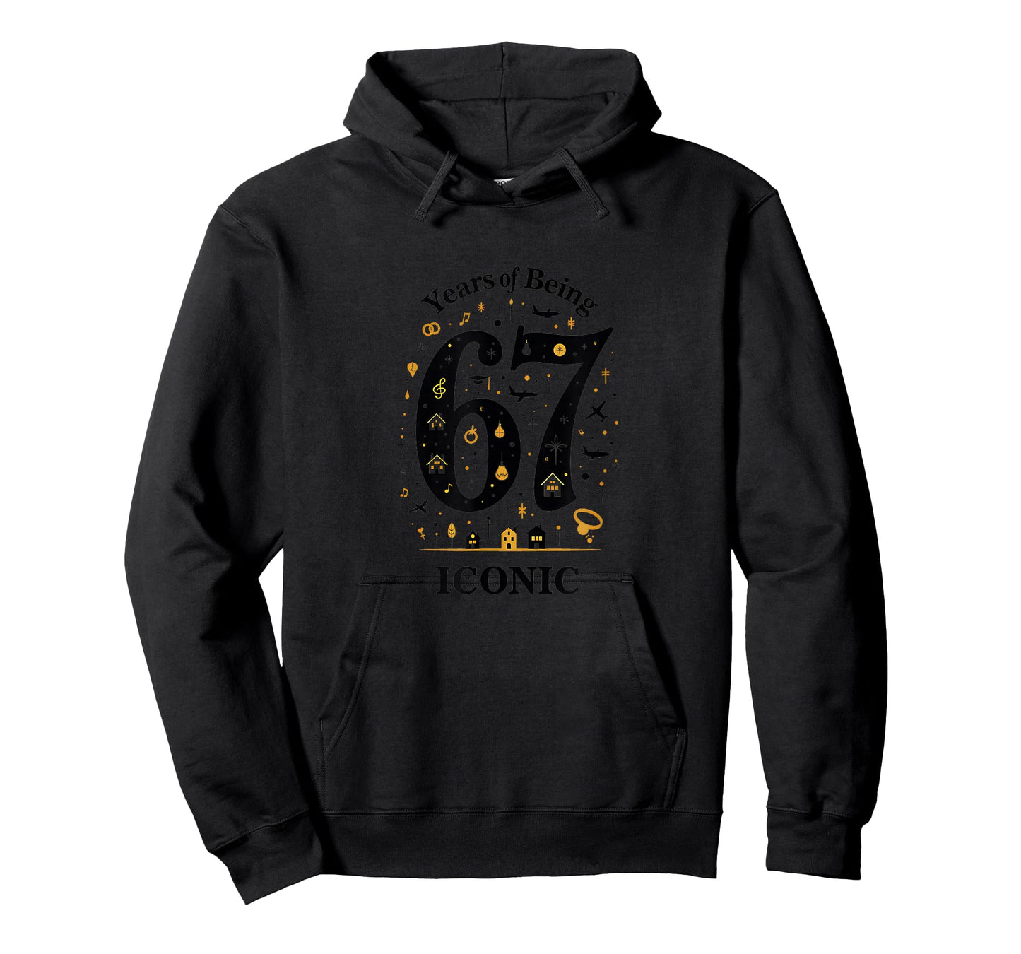 67 Years of Being Iconic Birthday Gift Celebration T-Shirt