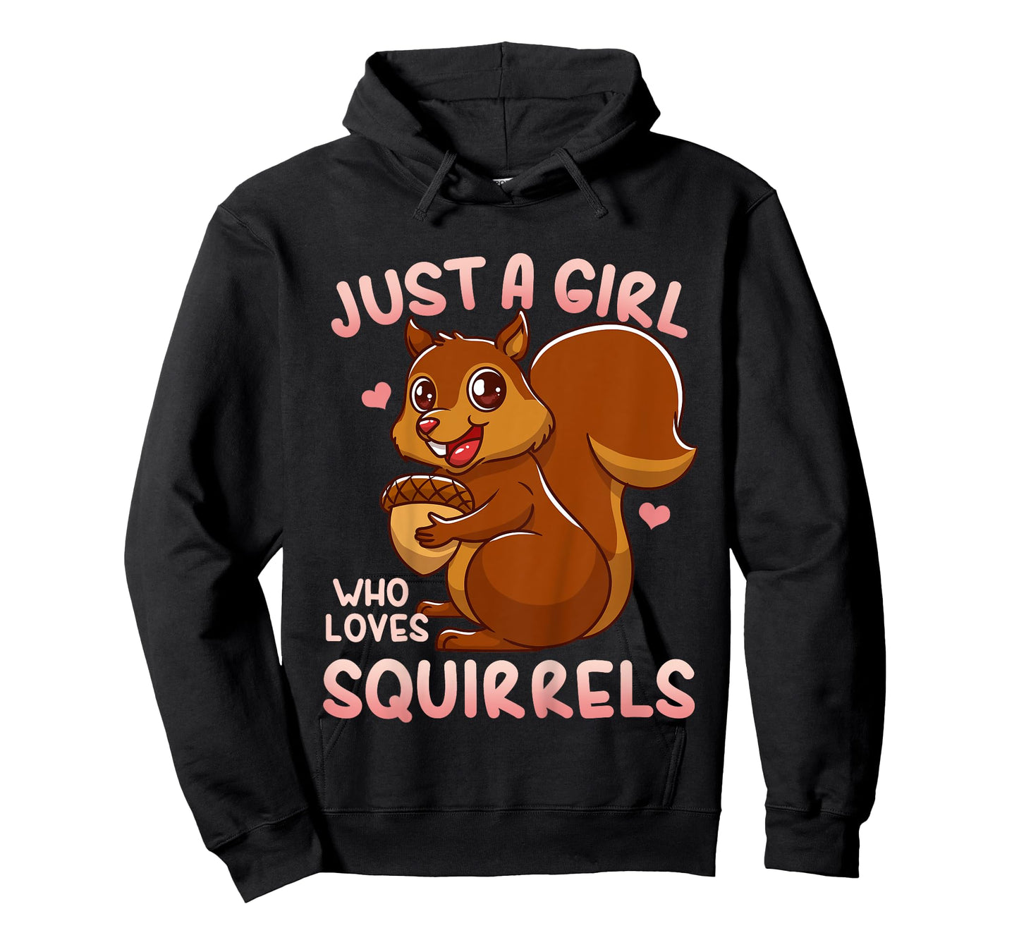 Kids Squirrel Just a Girl Who Loves Squirrels Funny Gift T-Shirt