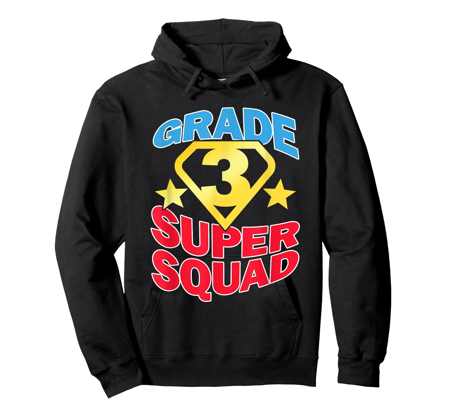 Grade 3 Super Squad Superhero Teacher Team Men Women Girls Kids T-Shirt