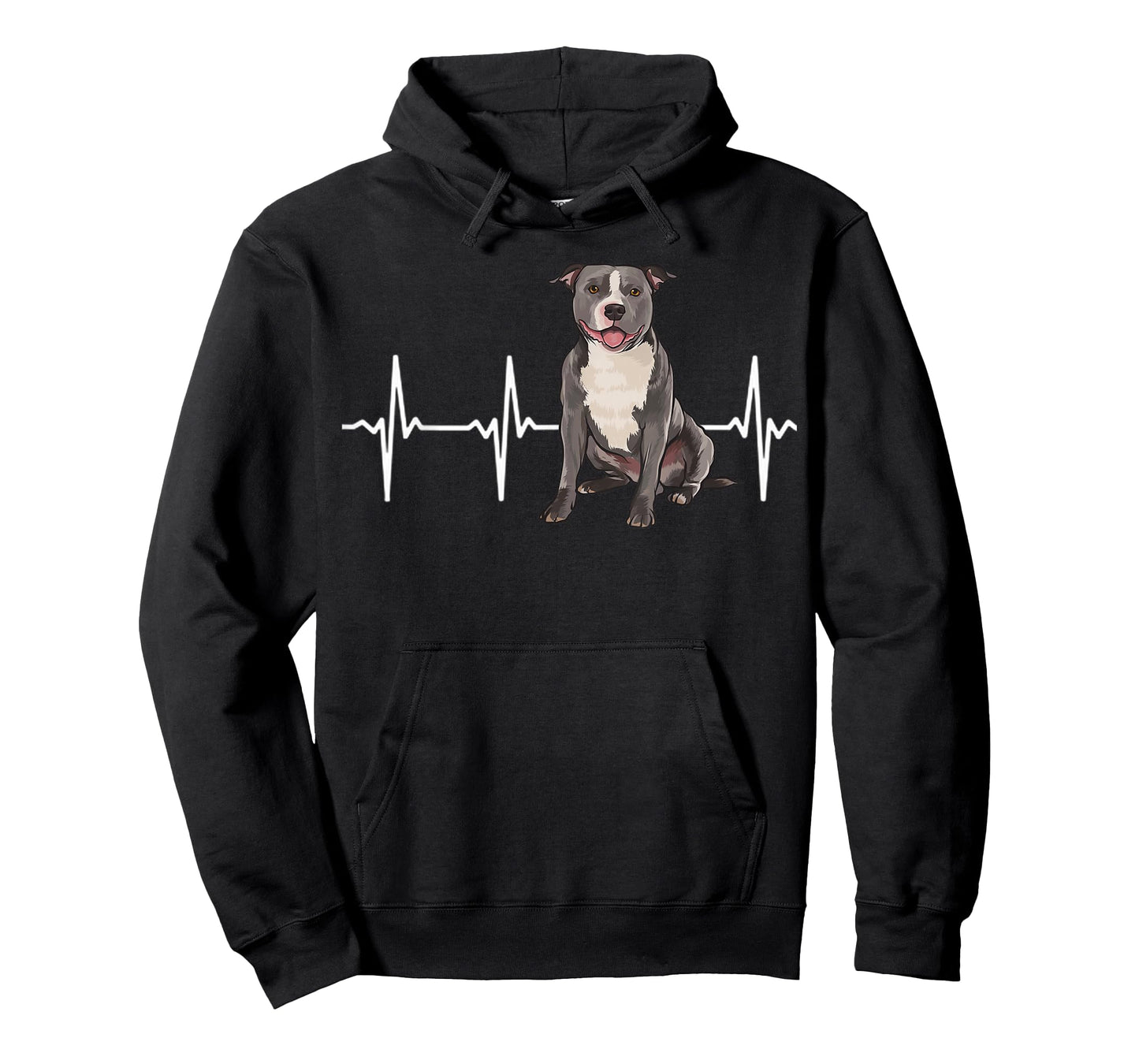 Staffordshire Bull Terrier Heartbeat Dog Lover T-Shirt