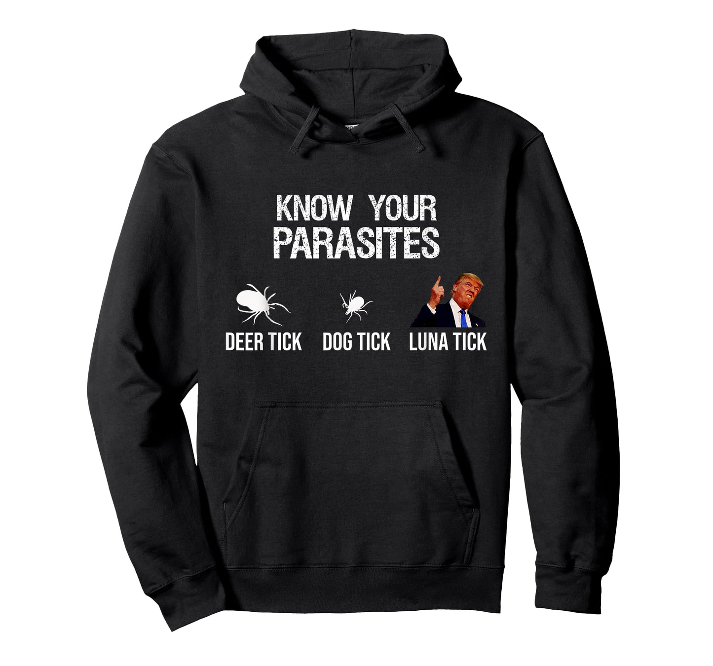 "KNOW YOUR PARASITES - Deer Tick, Dog Tick, Luna Tick" Funny T-Shirt