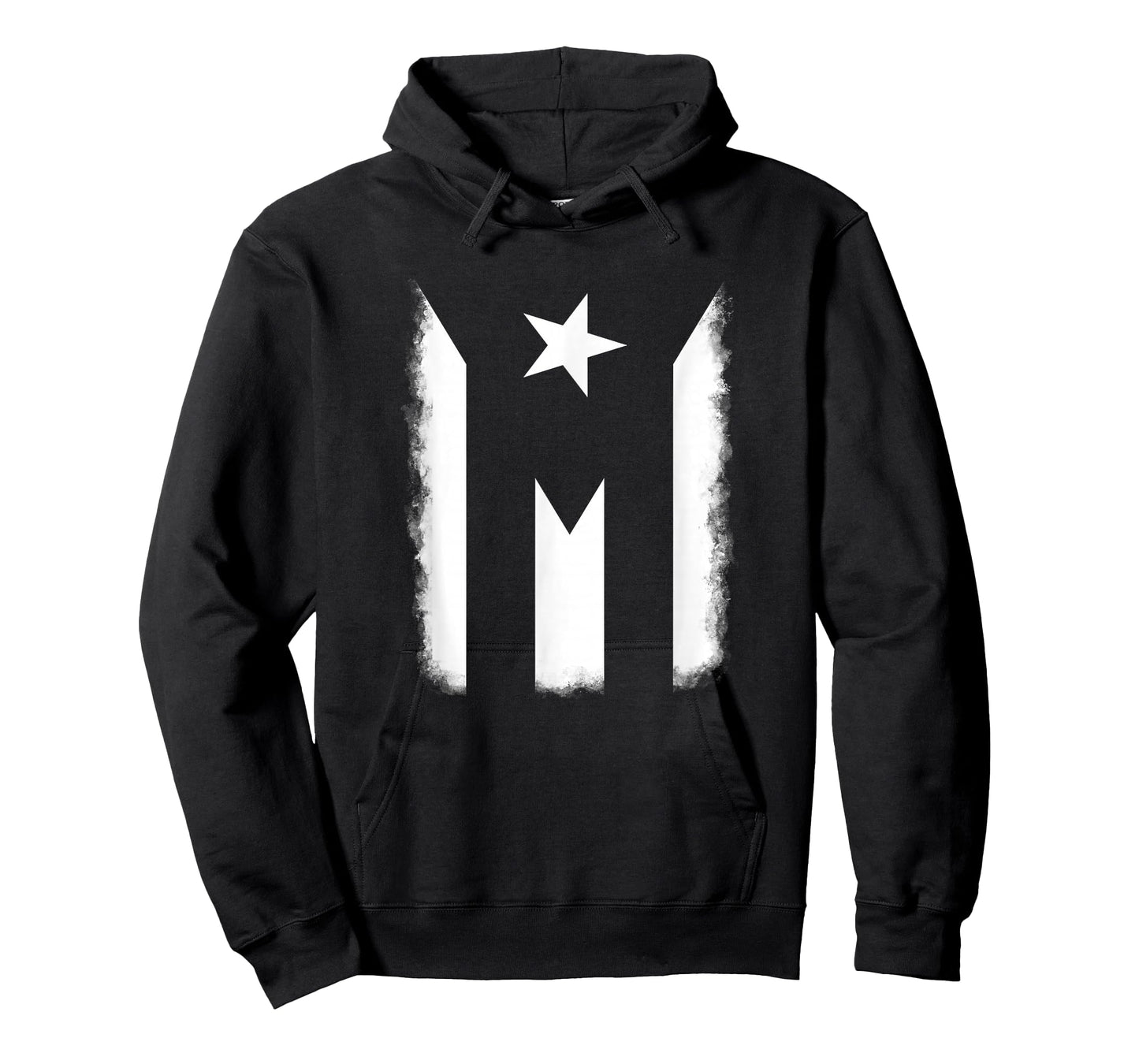 Black And White Puerto Rican Vintage Puerto Rico PR Flag T-Shirt
