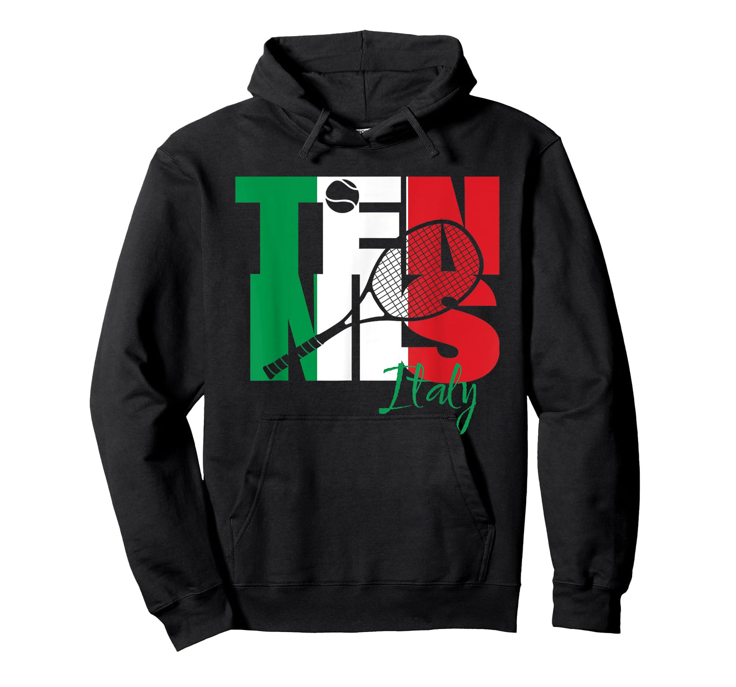 Italian Tennis Player Love Italy Republic National Flag Art T-Shirt