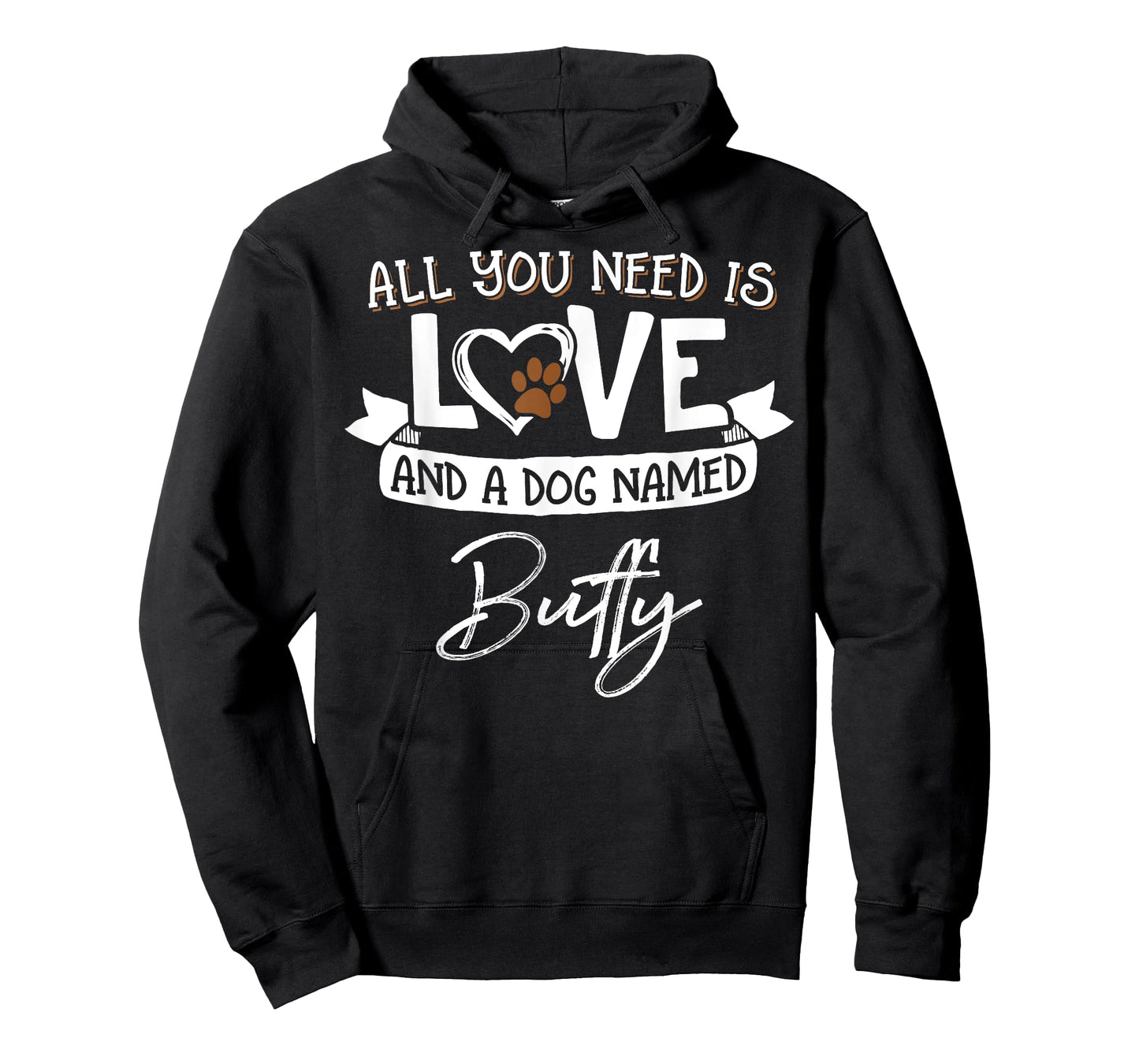 Cute Dog Named Buffy Design for Women and Men T-Shirt