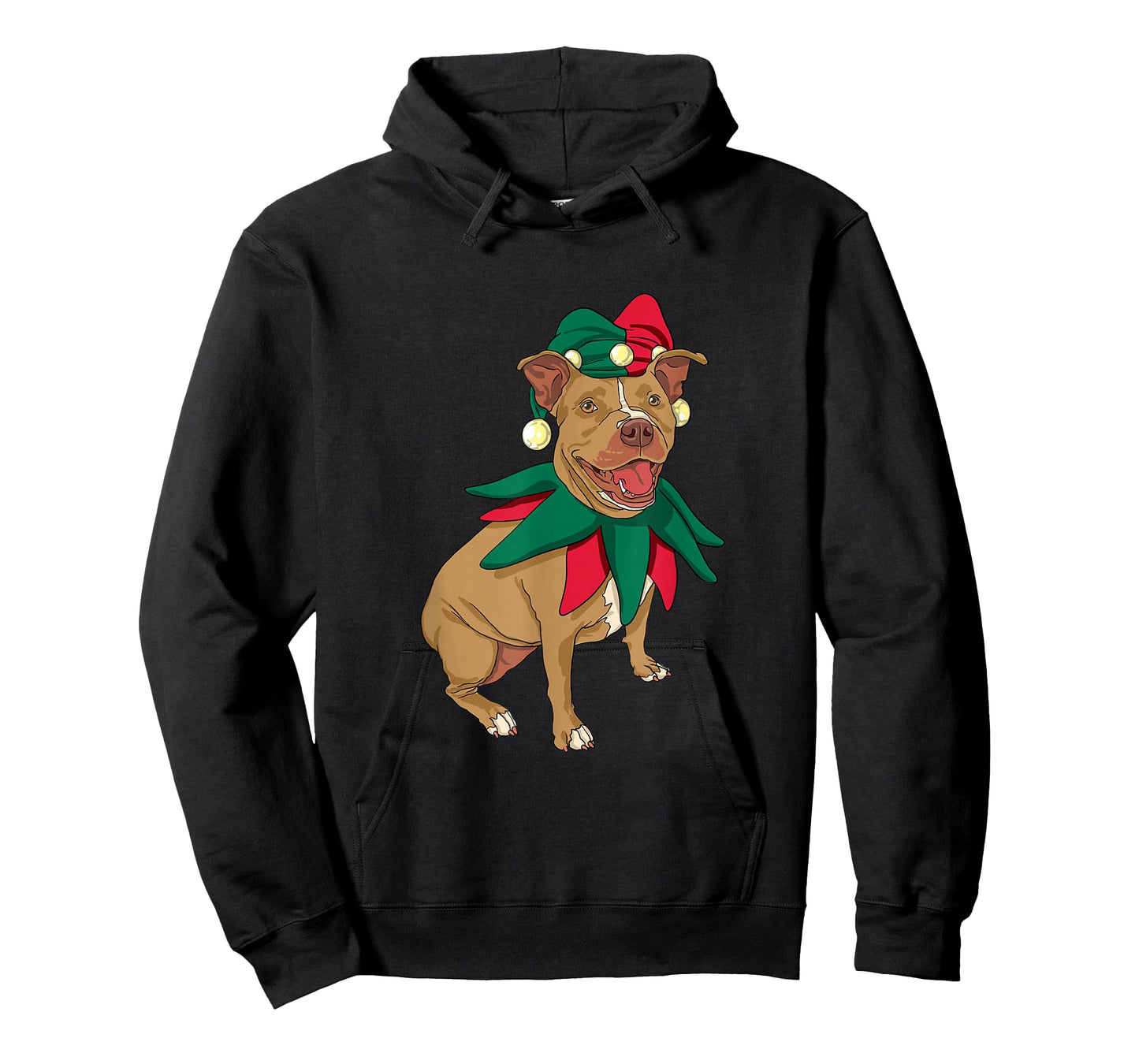 Pitt Bull Christmas Dog Santa Xmas T-Shirt