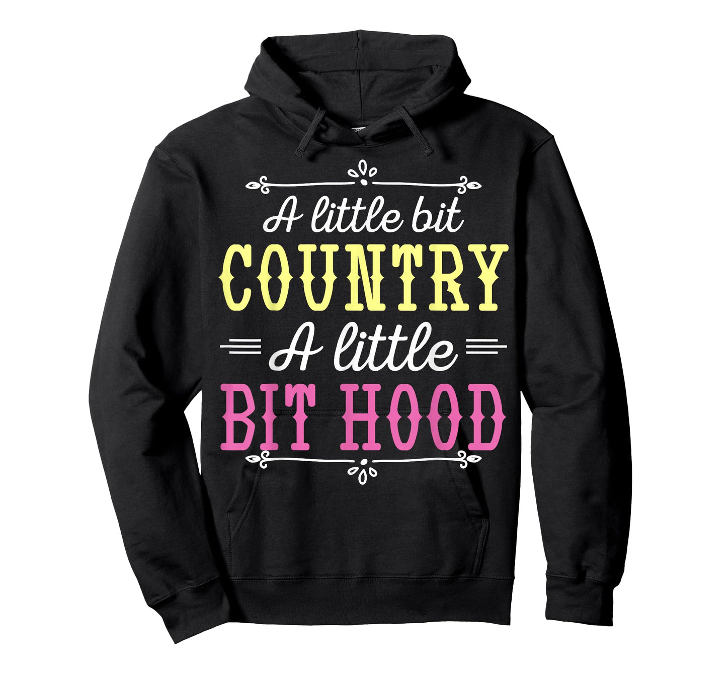 Country Music Fans A Little Bit Country A Little Bit Hood T-Shirt