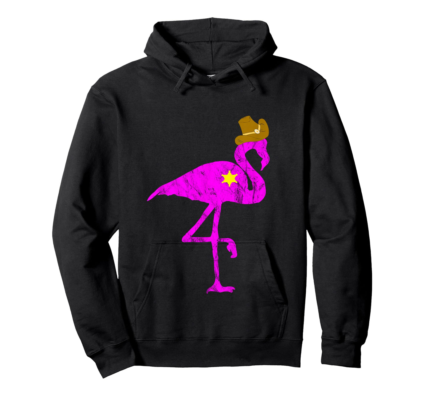 Cowboy Flamingo Exotic Bird Flamazing Sheriff Rancher TShirt T-Shirt