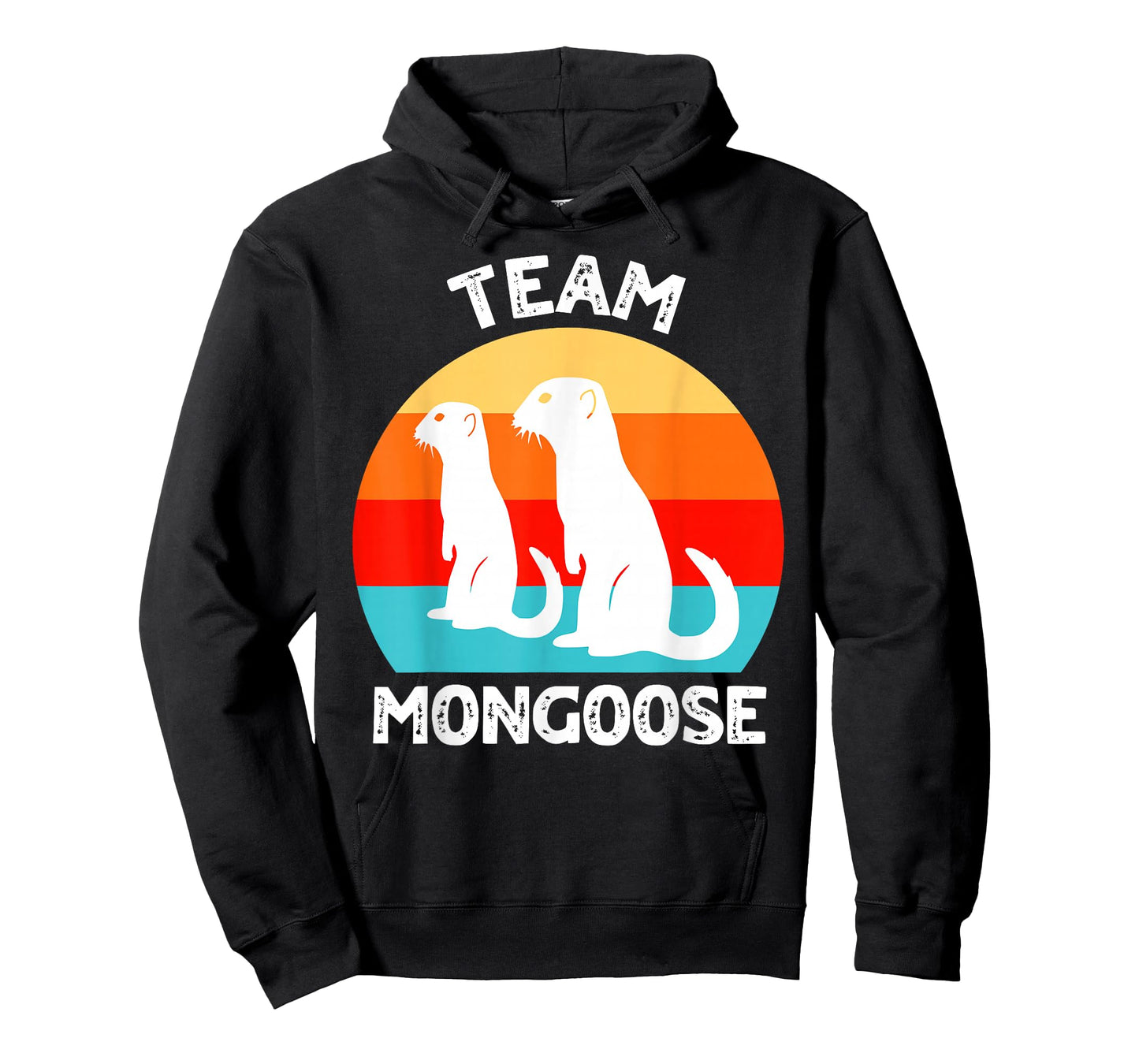 Funny Mongooses T-Shirt, Small, Black
