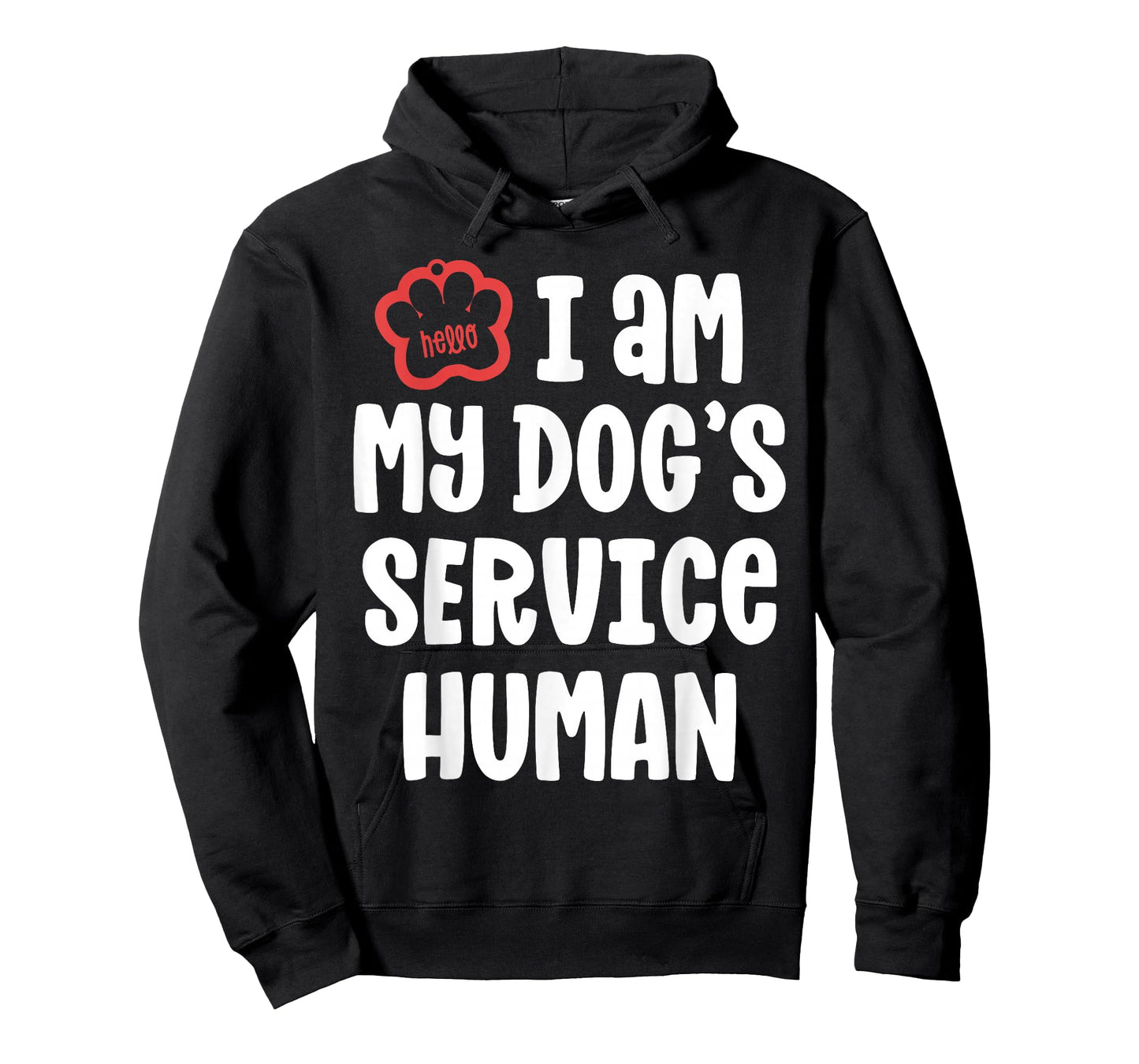 Funny Service Dog Shirt for Women I Am My Dogs Human Gift T-Shirt