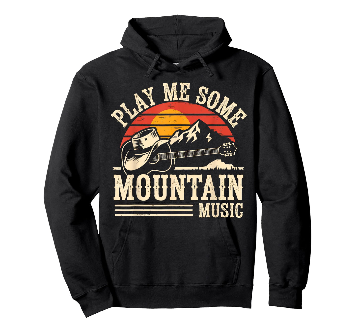 Play Me Some Mountain Music Retro Country Western T-Shirt