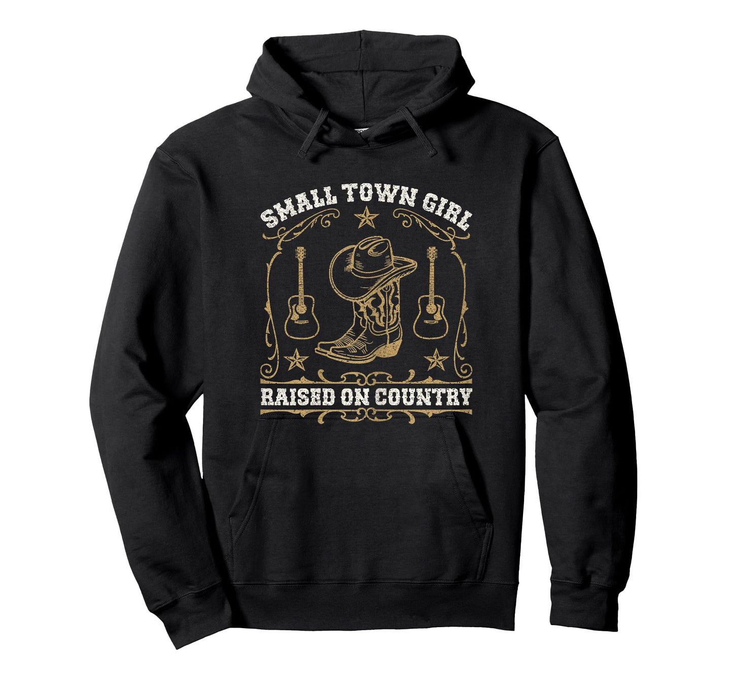 Small Town Girl Raised On Country Western Music Cowgirl T-Shirt