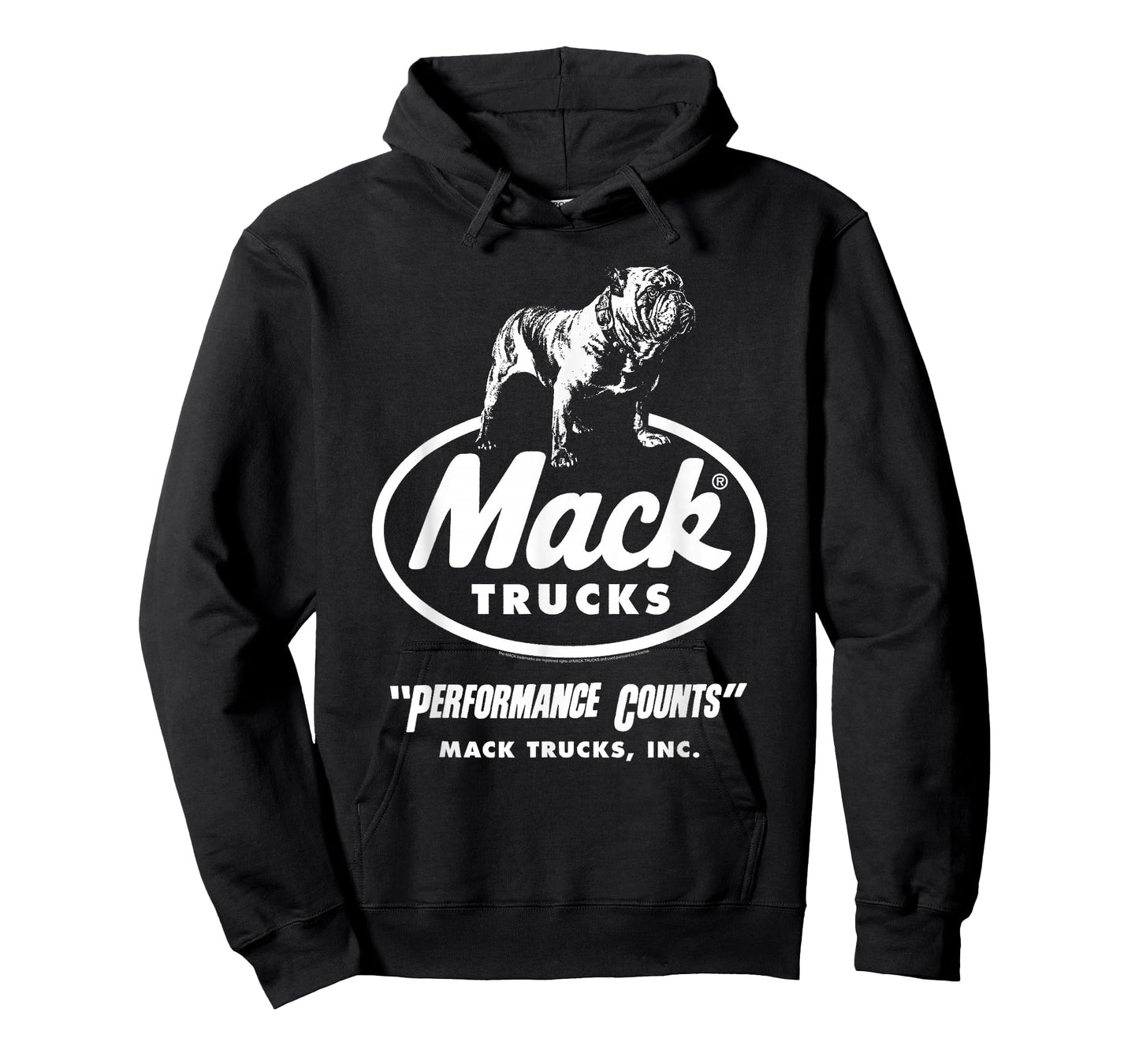 Mack Trucks Performance Counts Bulldog Logo Trucking T-Shirt