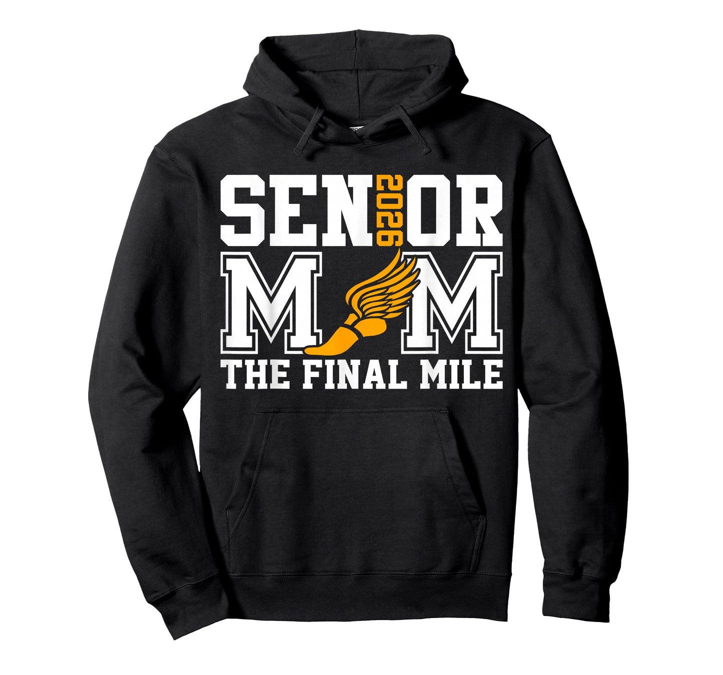 Groovy Senior Mom The Final Mile Cross Country Class of 2026 T-Shirt