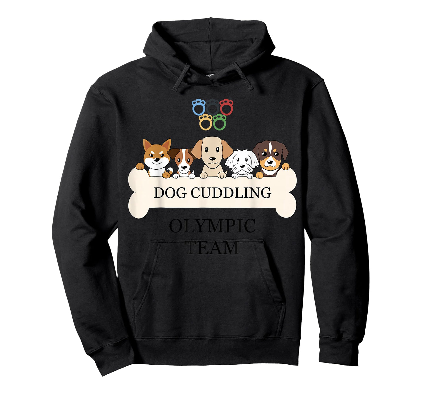 Funny Dog Quote Cuddling Olympic Team Cool Animal T-Shirt