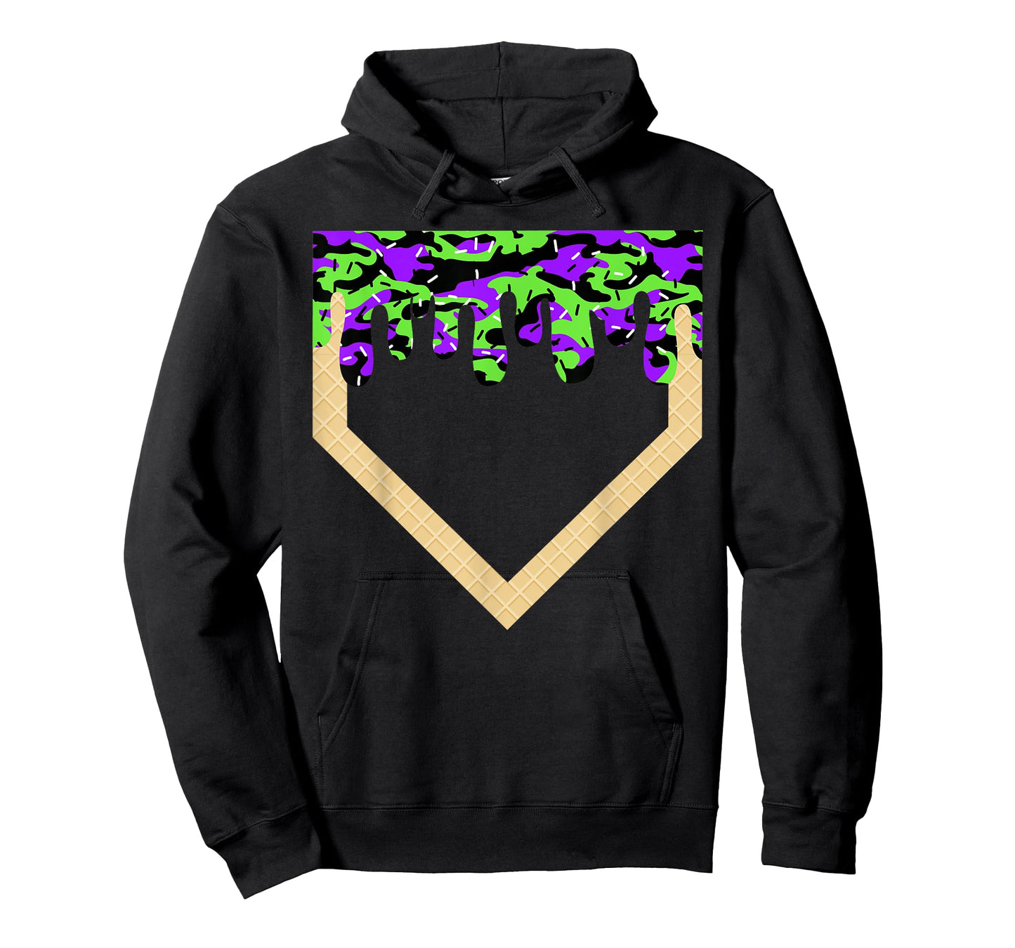 Halloween Baseball Home Plate Drip Baseball Lifestyle Boys T-Shirt
