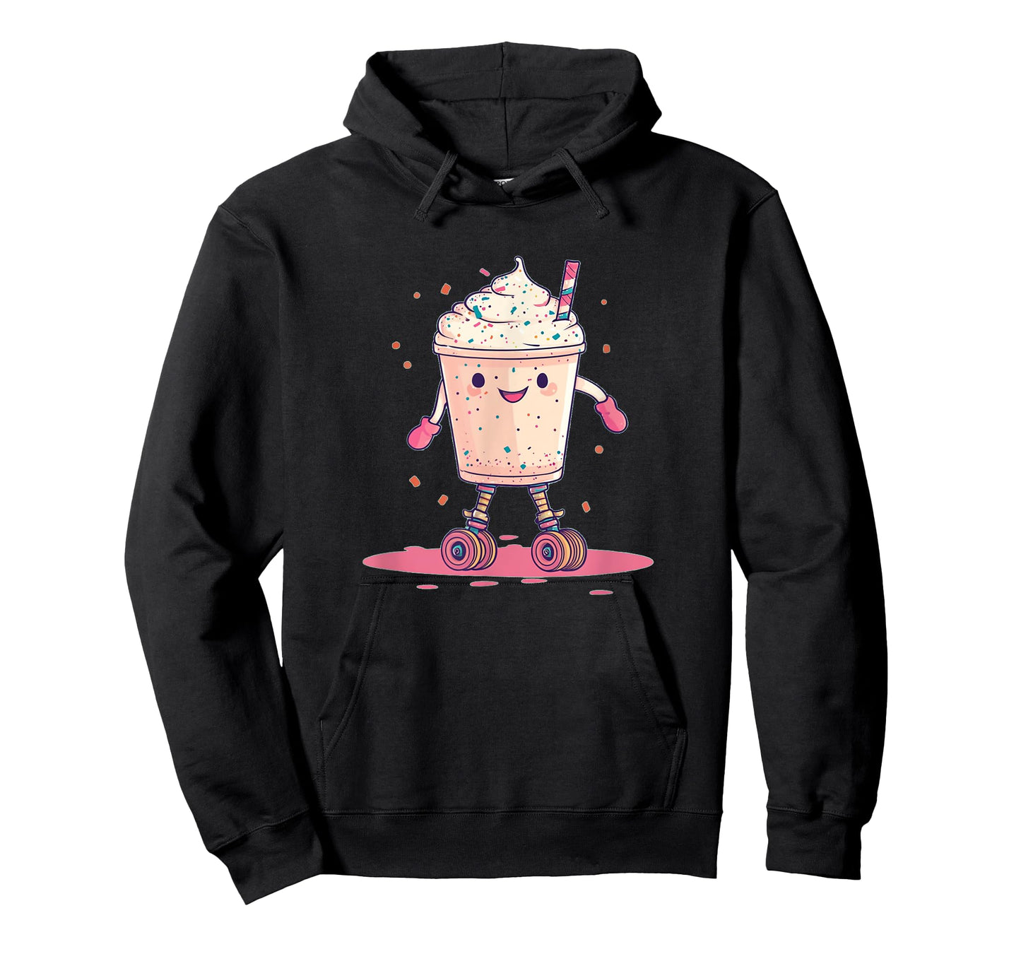 Funny Milkshake Roller Shoes Costume T-Shirt