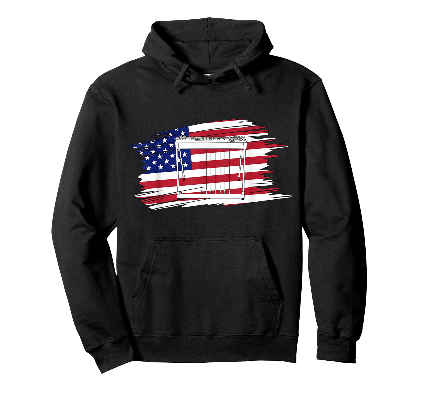 Pedal Steel Guitarist American Flag Pedal Steel Guitar T-Shirt