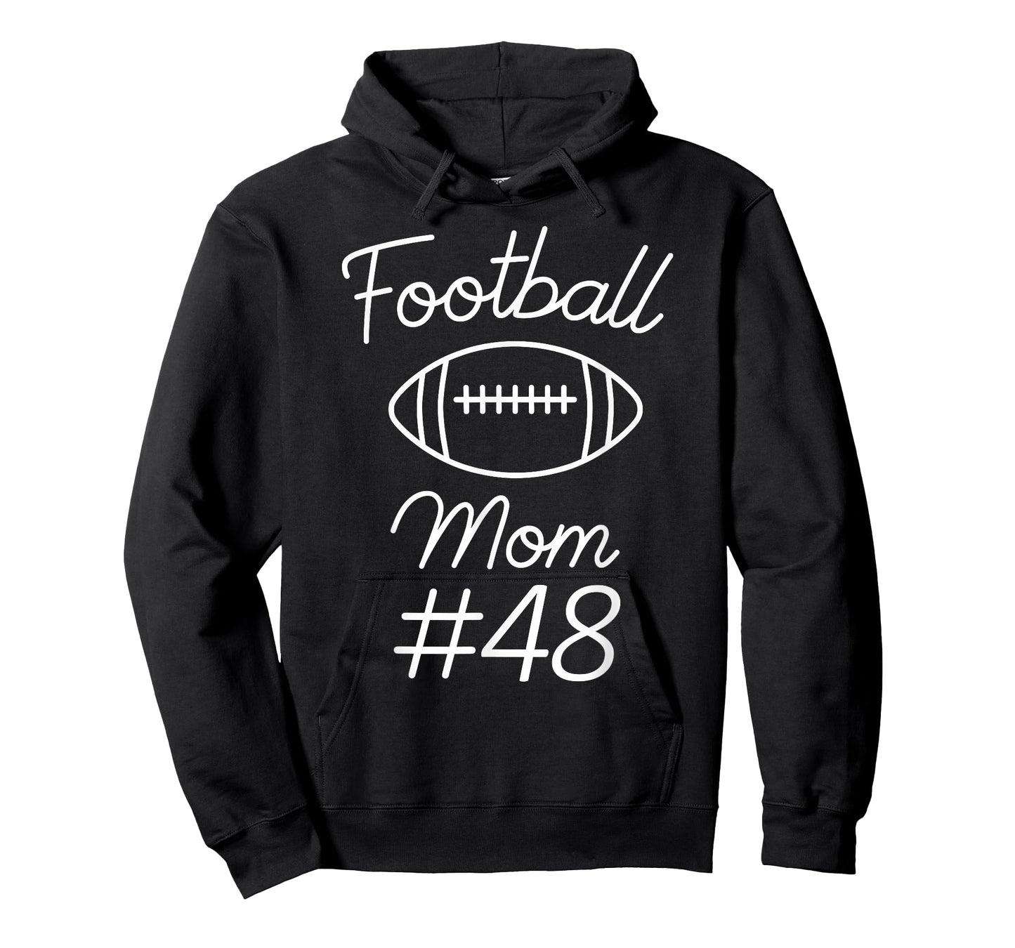Football Mom Number 48 Biggest Fan Woman Team Game My Son T-Shirt