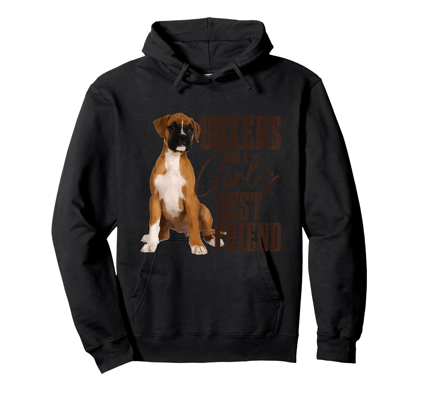 Boxers are A Girls Best Friend Funny Dog Boxer Mom T-Shirt