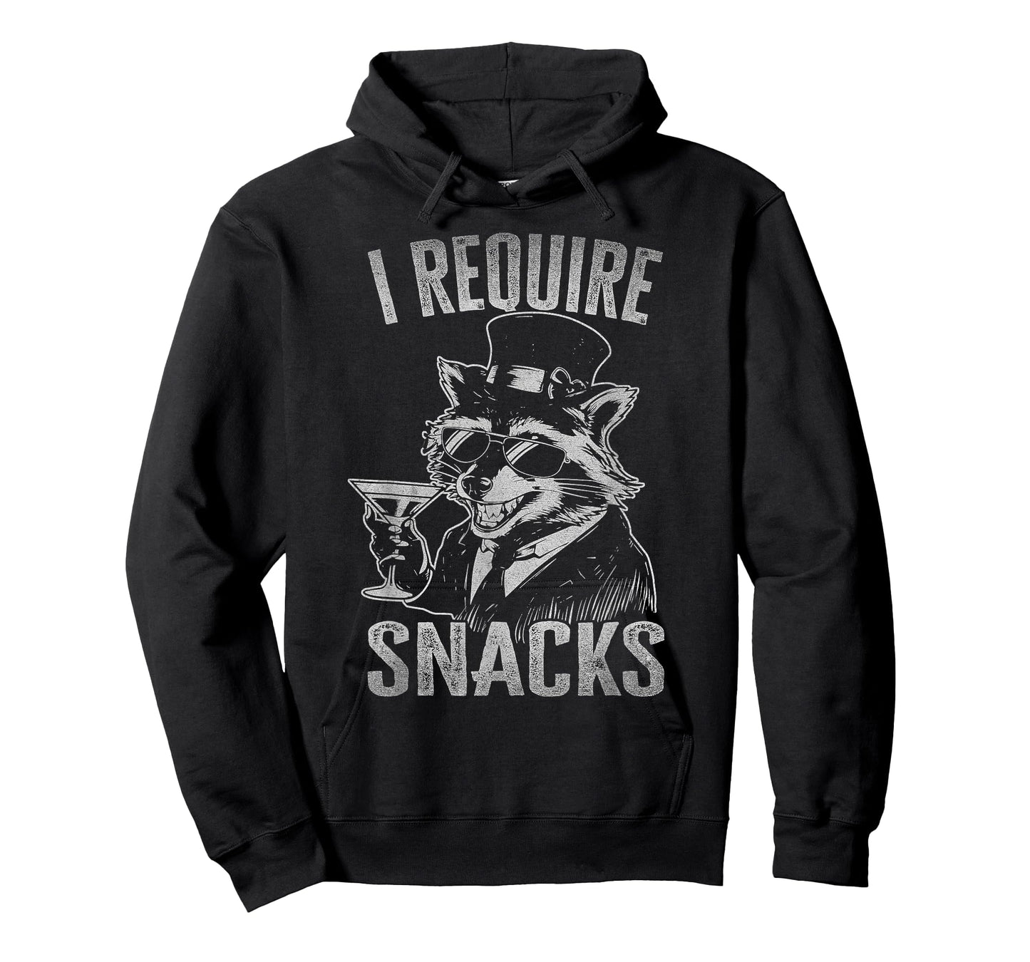 Funny Raccoon Lovers Vintage Raccoon I Require Snacks T-Shirt