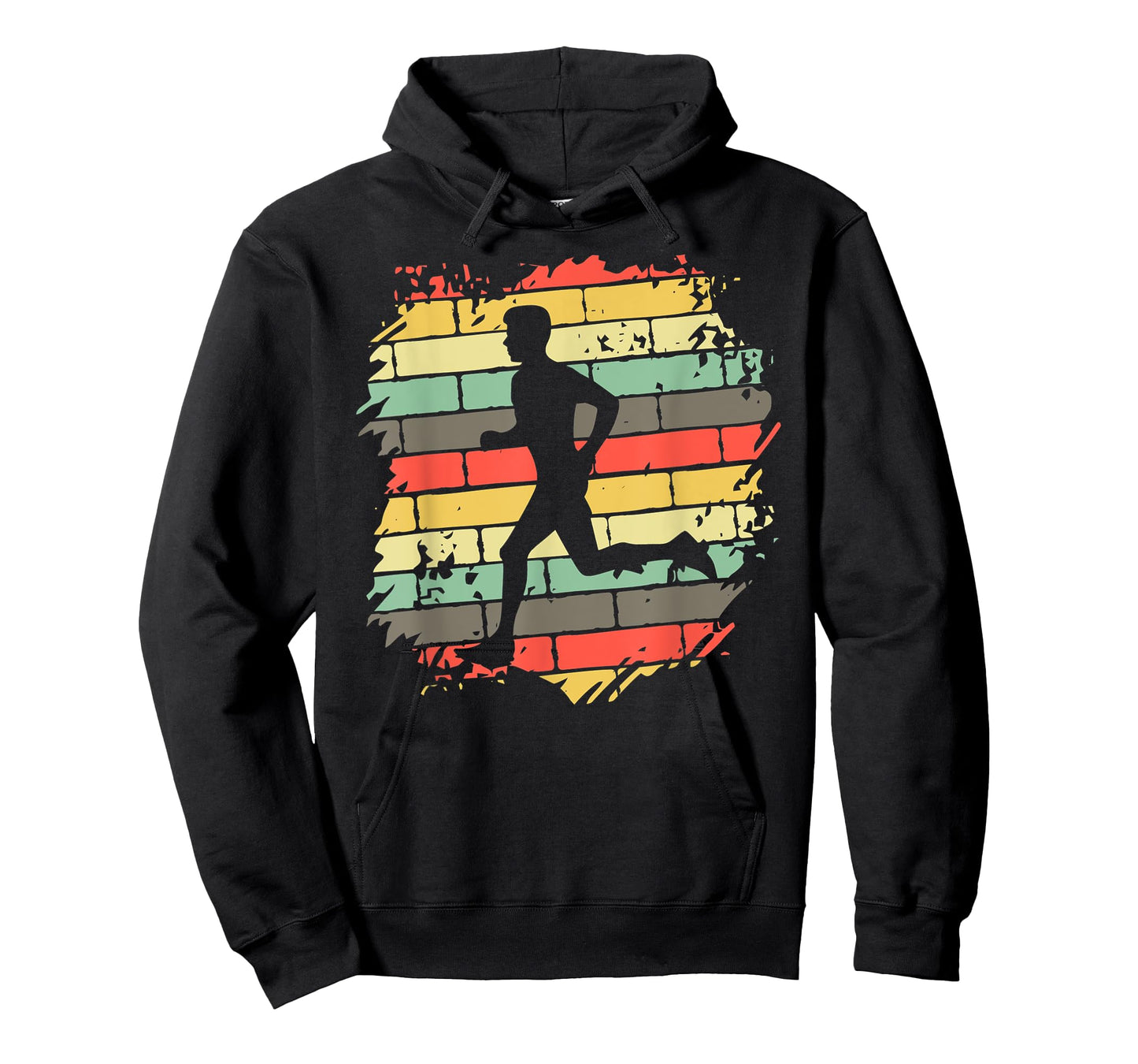 Vintage Runner Silhouette Shirt Urban Running Retro Graphic T-Shirt