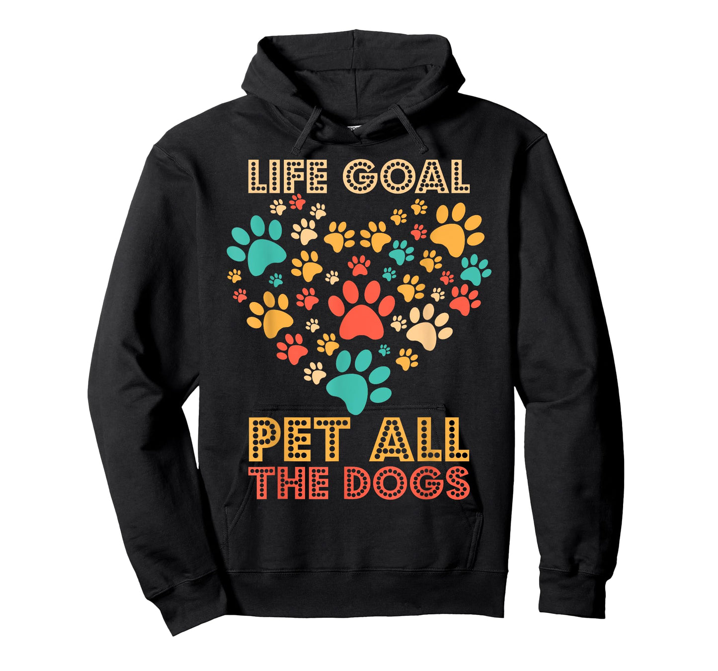 Life Goal Pet All The Dogs Vintage Funny Dog Lover Men Women Girls Kids T-Shirt