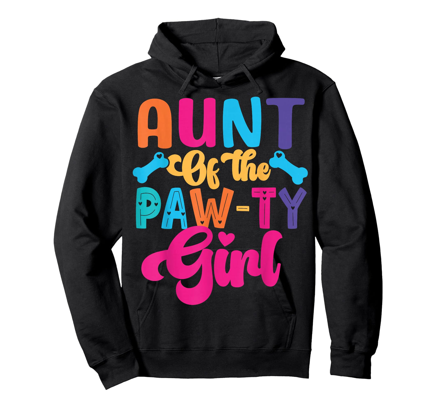 Aunt Of The Birthday Girl Dog Paw Family Matching Party T-Shirt
