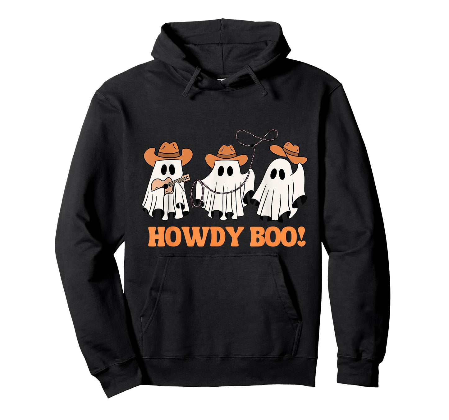 Western Halloween Cowboy Ghost Howdy Boo Funny Retro T-Shirt