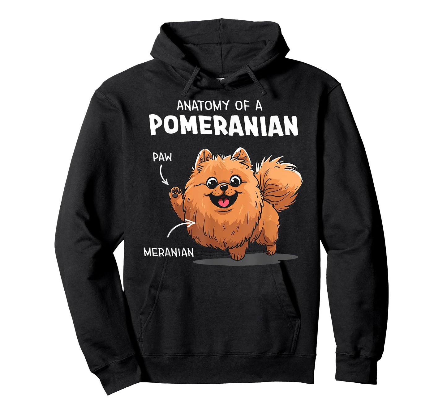 Funny Anatomy Of A Pomeranian Dog T-Shirt
