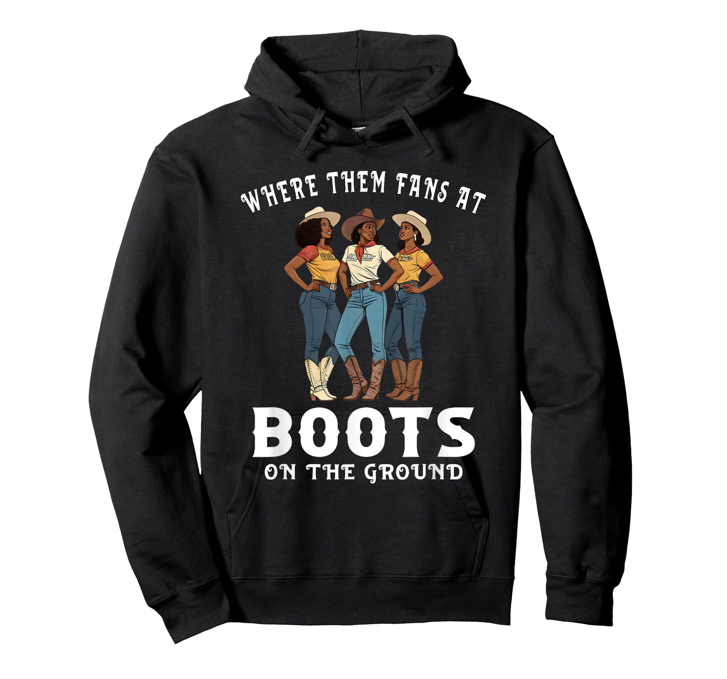 Boots on the Ground Tee Where them Fans at Quarterhorse Tee T-Shirt