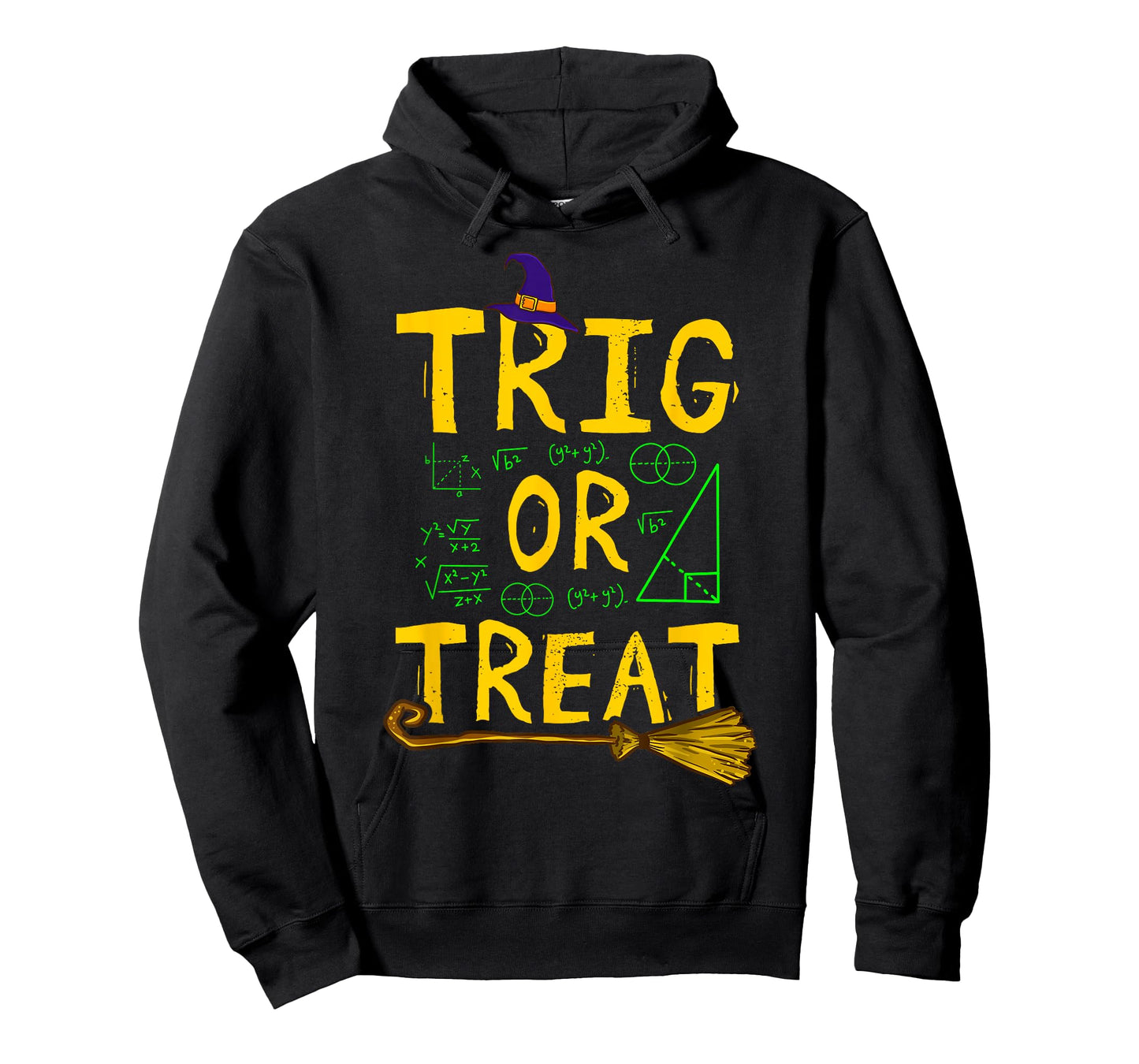 Halloween Math Teacher Trig Or Treat Student School College T-Shirt