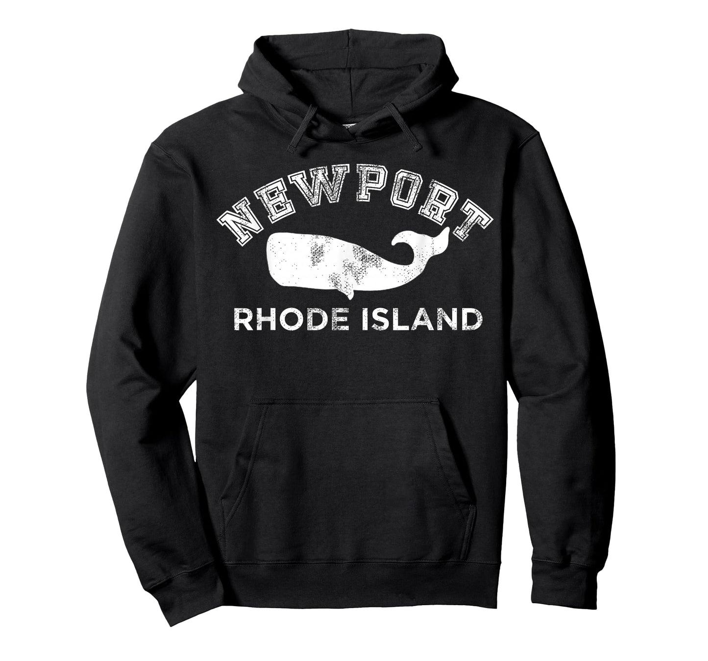 Newport Rhode Island RI Whale Vintage Retro Silhouette T-Shirt