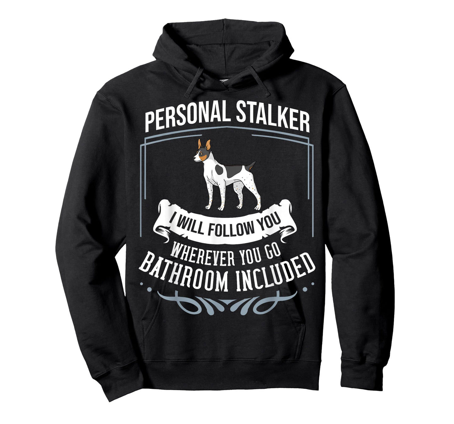 Rat Terrier Mix Mom Breeder Unisex-Adults Dog Themed T-Shirt Black Small