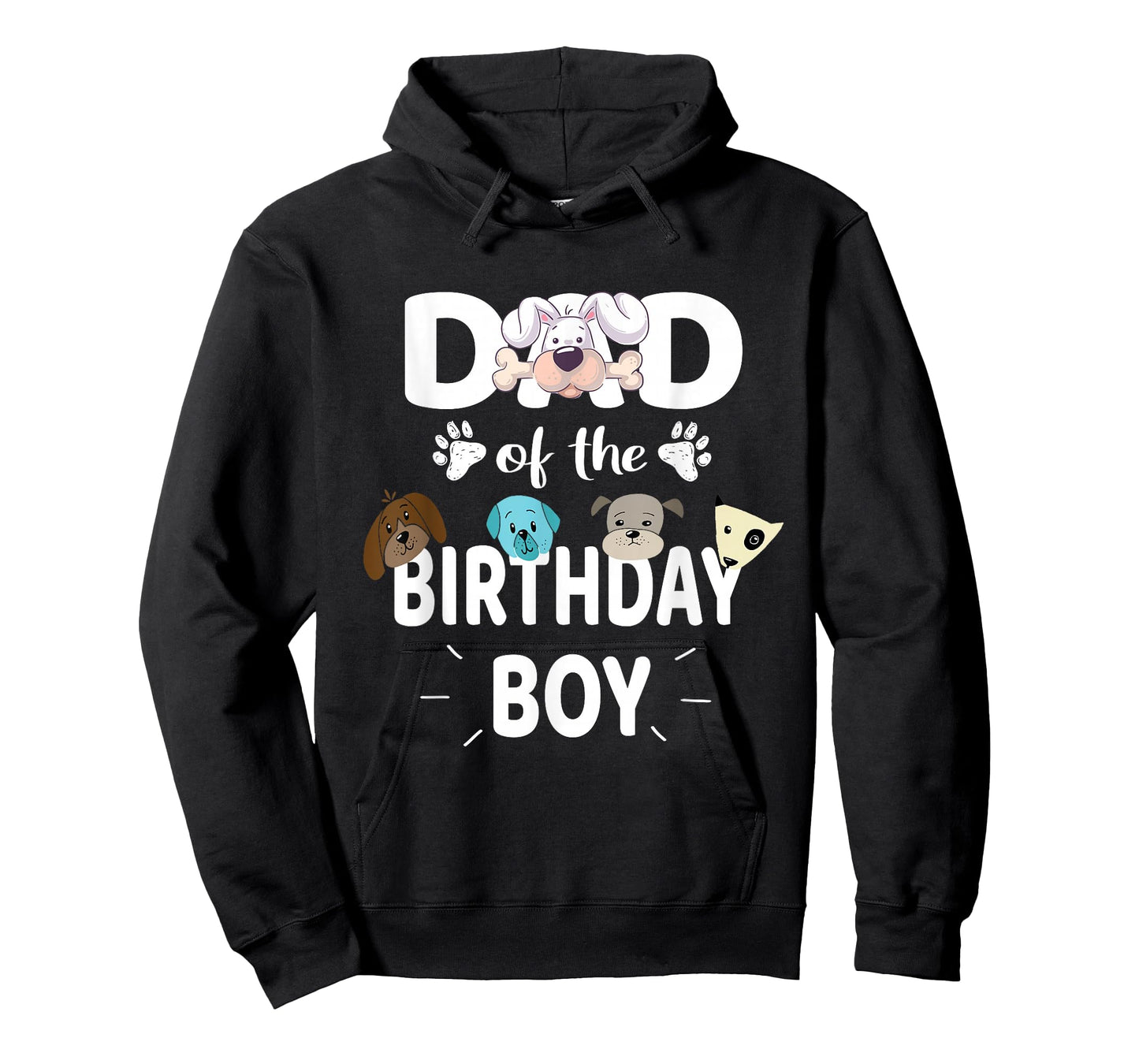 Dad Of The Birthday Boy Dog Lover Party Puppy Theme T-Shirt