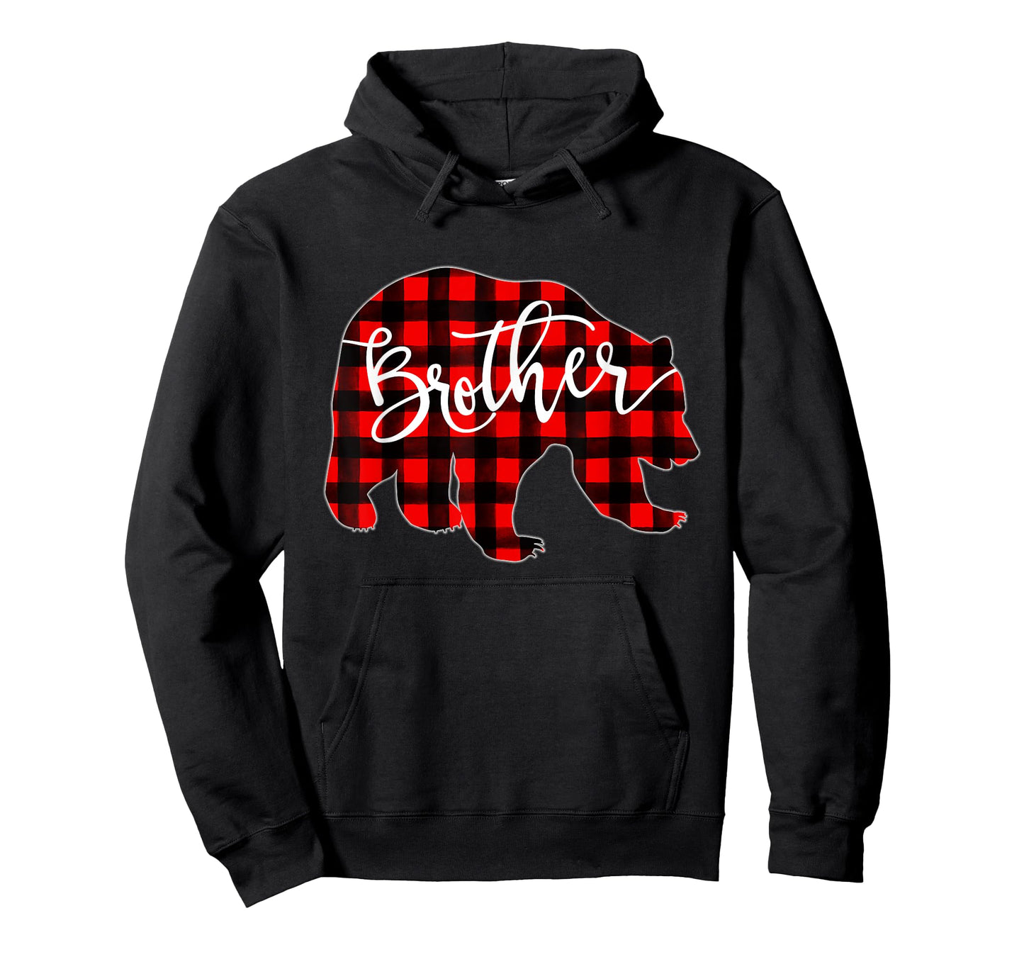 Red Plaid Brother Bear Matching Family Christmas Eve Buffalo T-Shirt