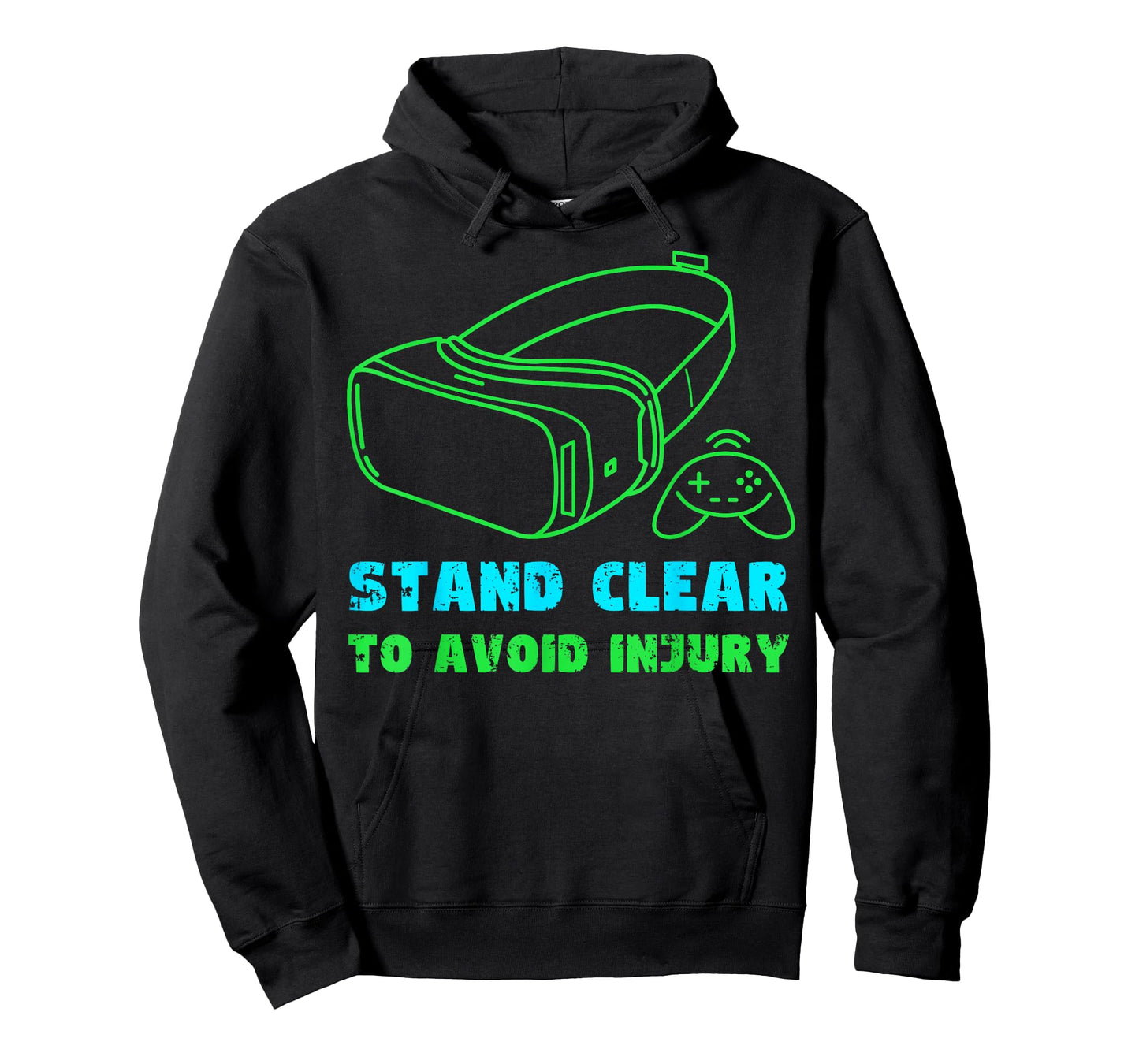 VR Gaming Virtual Reality Gamer Stand Clear To Avoid Injury T-Shirt