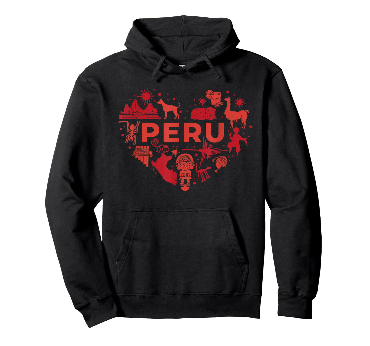 I Love Peru Heart simbols art Travel T-Shirt