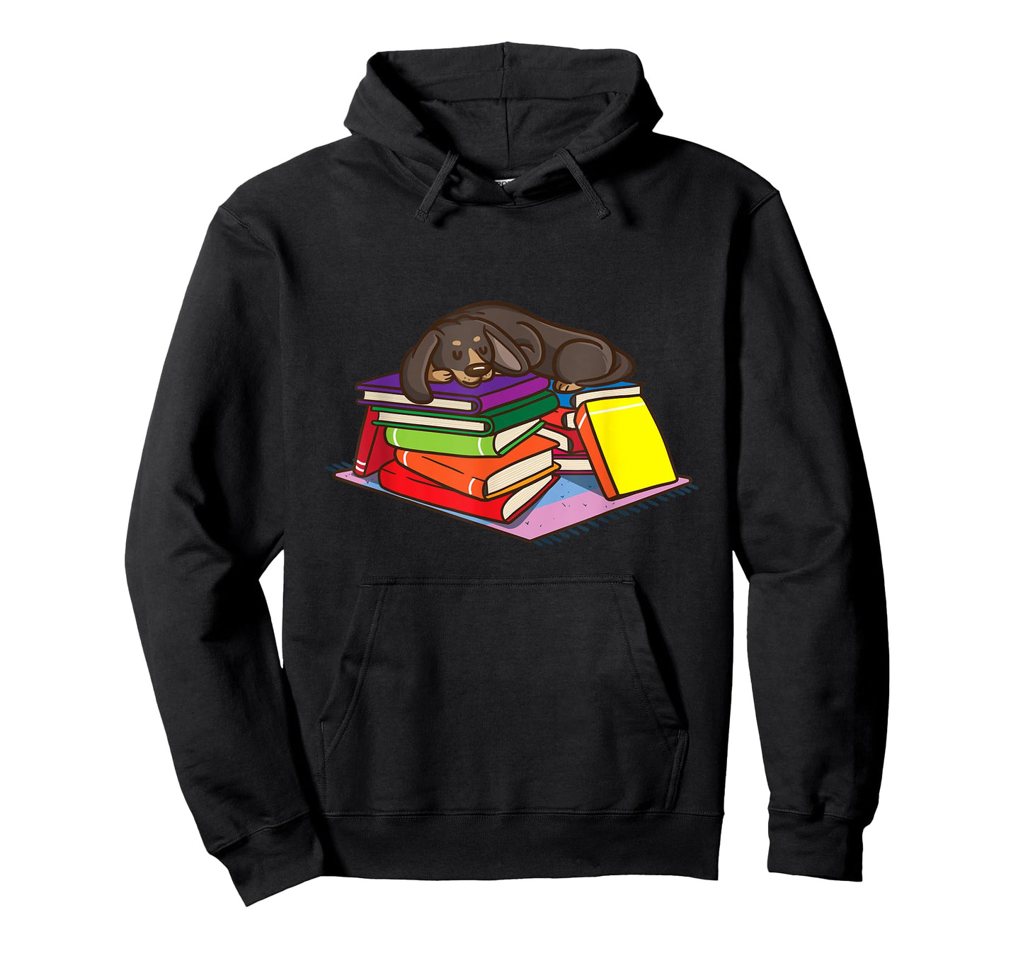 Dachshund Book Reading Lovers Gift Bookworm Girls Teachers T-Shirt