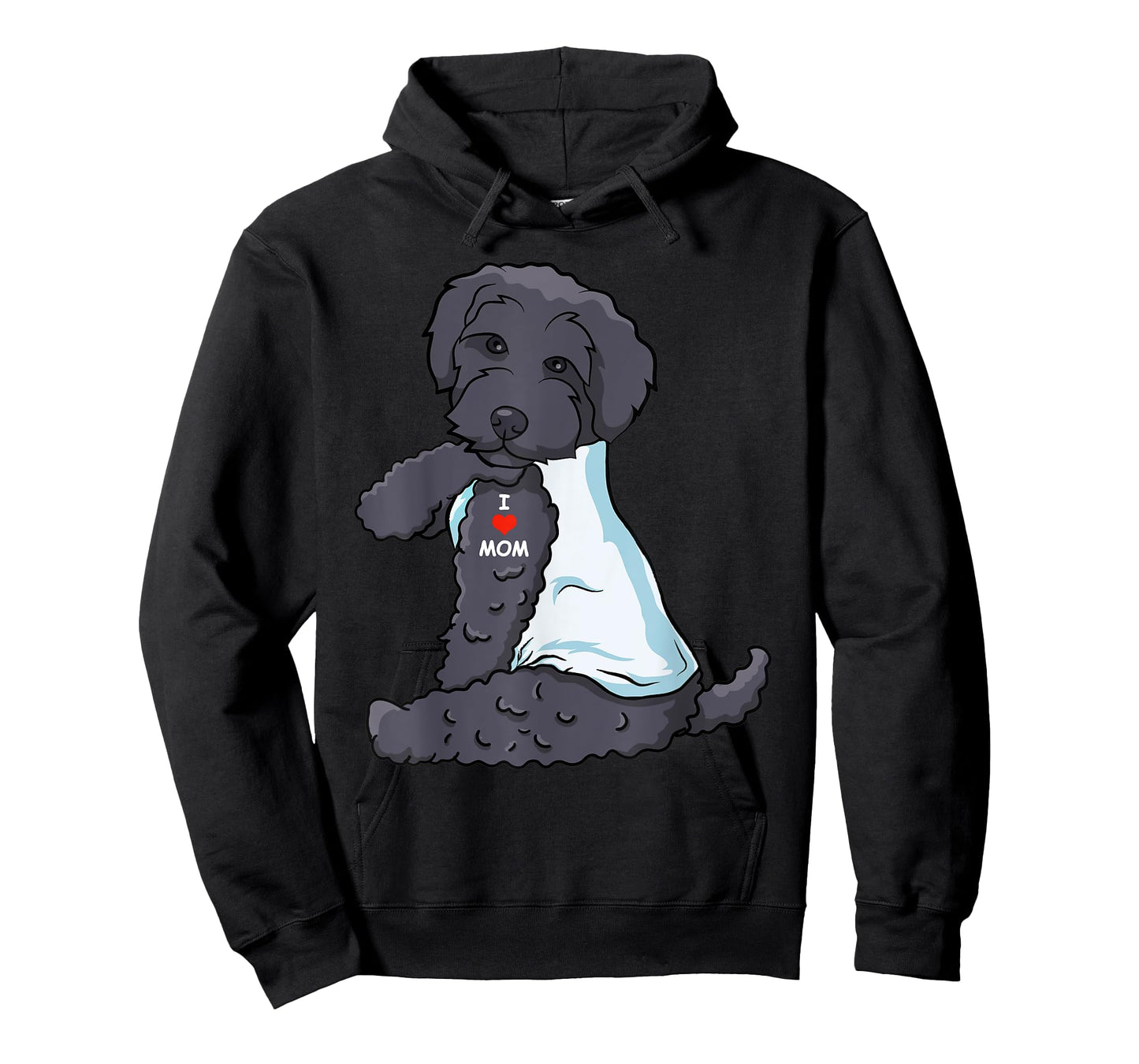 I Love Mom Tattoo Schnoodle Mom Dog Lover Women T-Shirt