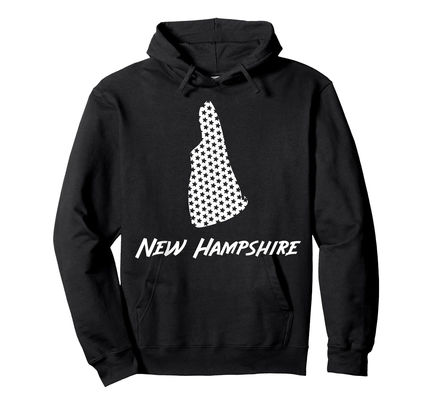 New Hampshire USA State Outline Stars Vintage Retro Design T-Shirt