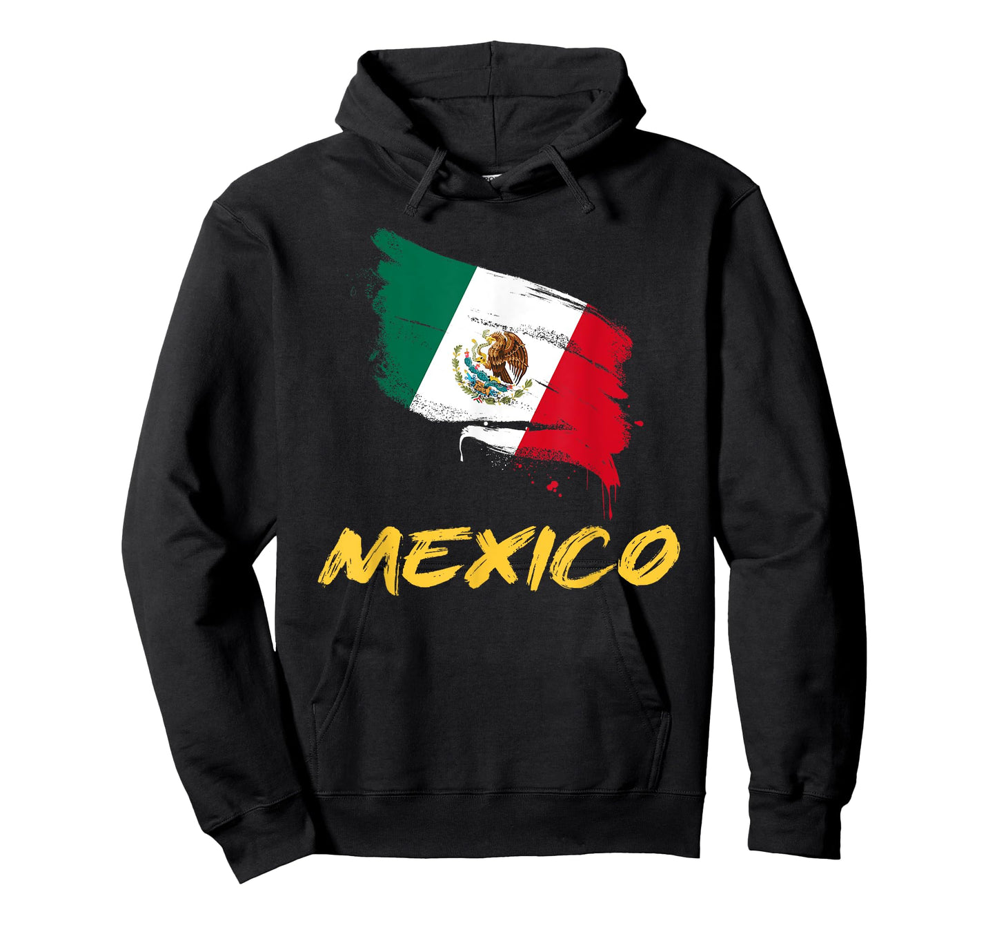 Mexico MX Mexican Heritage Flag Paint Stroke T-Shirt