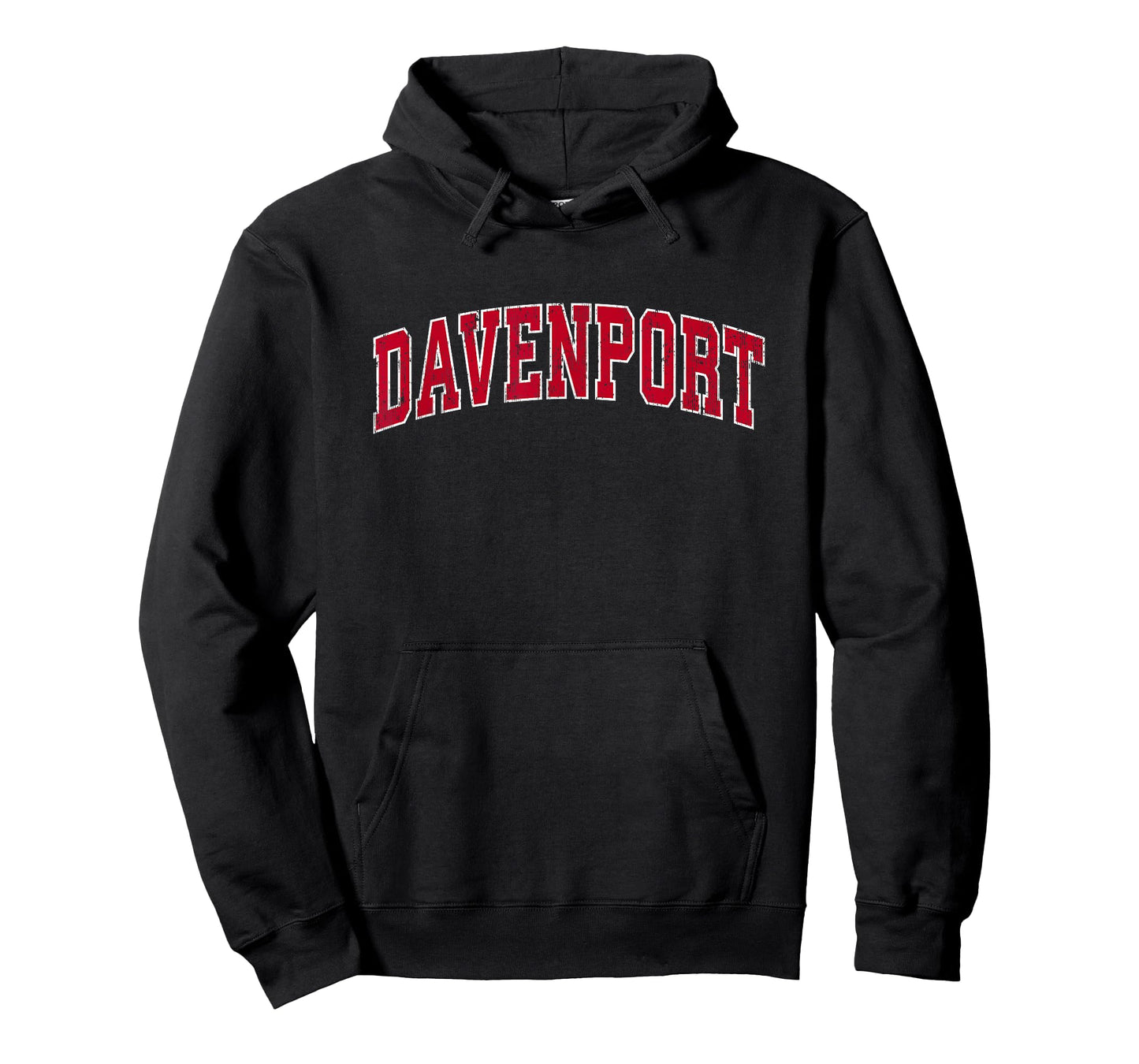 Davenport Iowa IA Vintage Sports Design Red Design T-Shirt