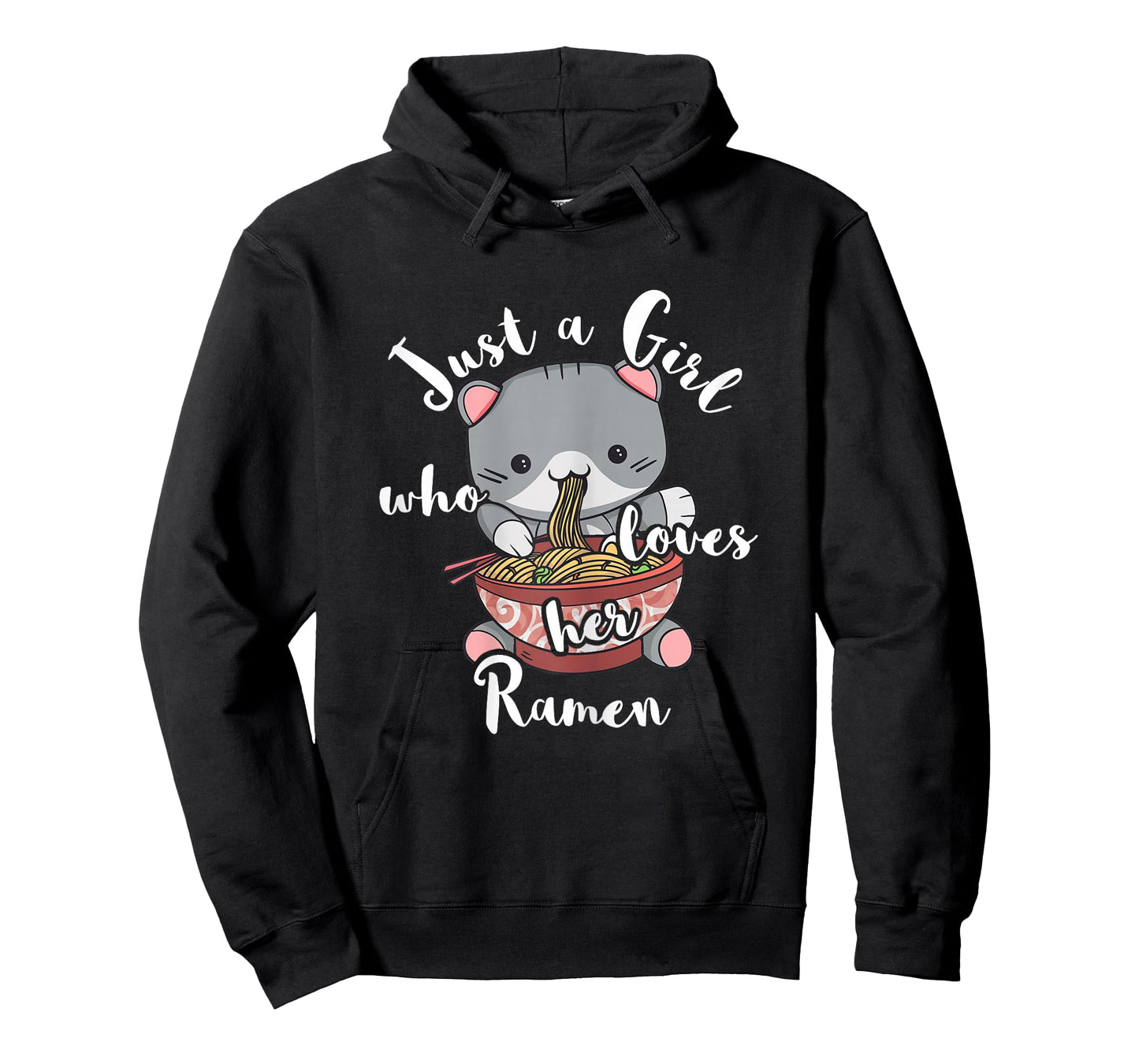 Ramen Girls Japanese Noodle Soup Food Cute Kawaii Cat T-Shirt