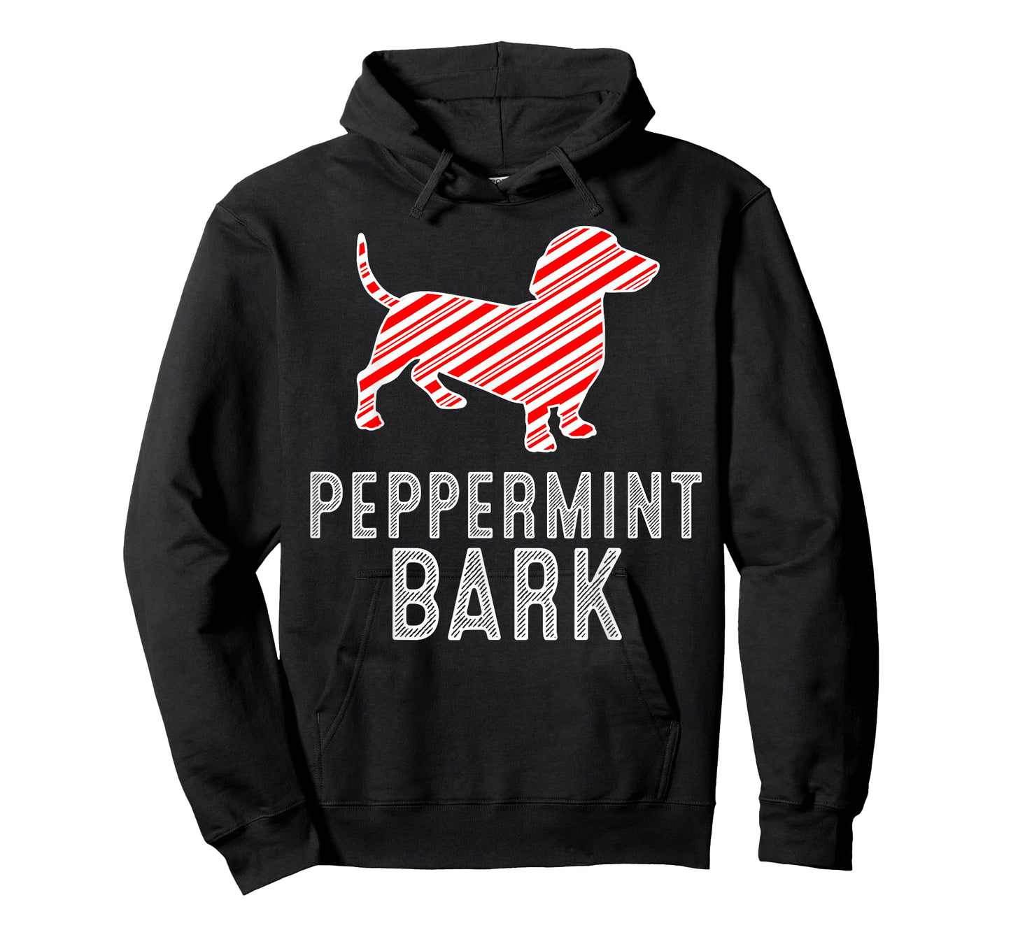 Dachshund Peppermint Bark Christmas Dog Lover Xmas Season T-Shirt
