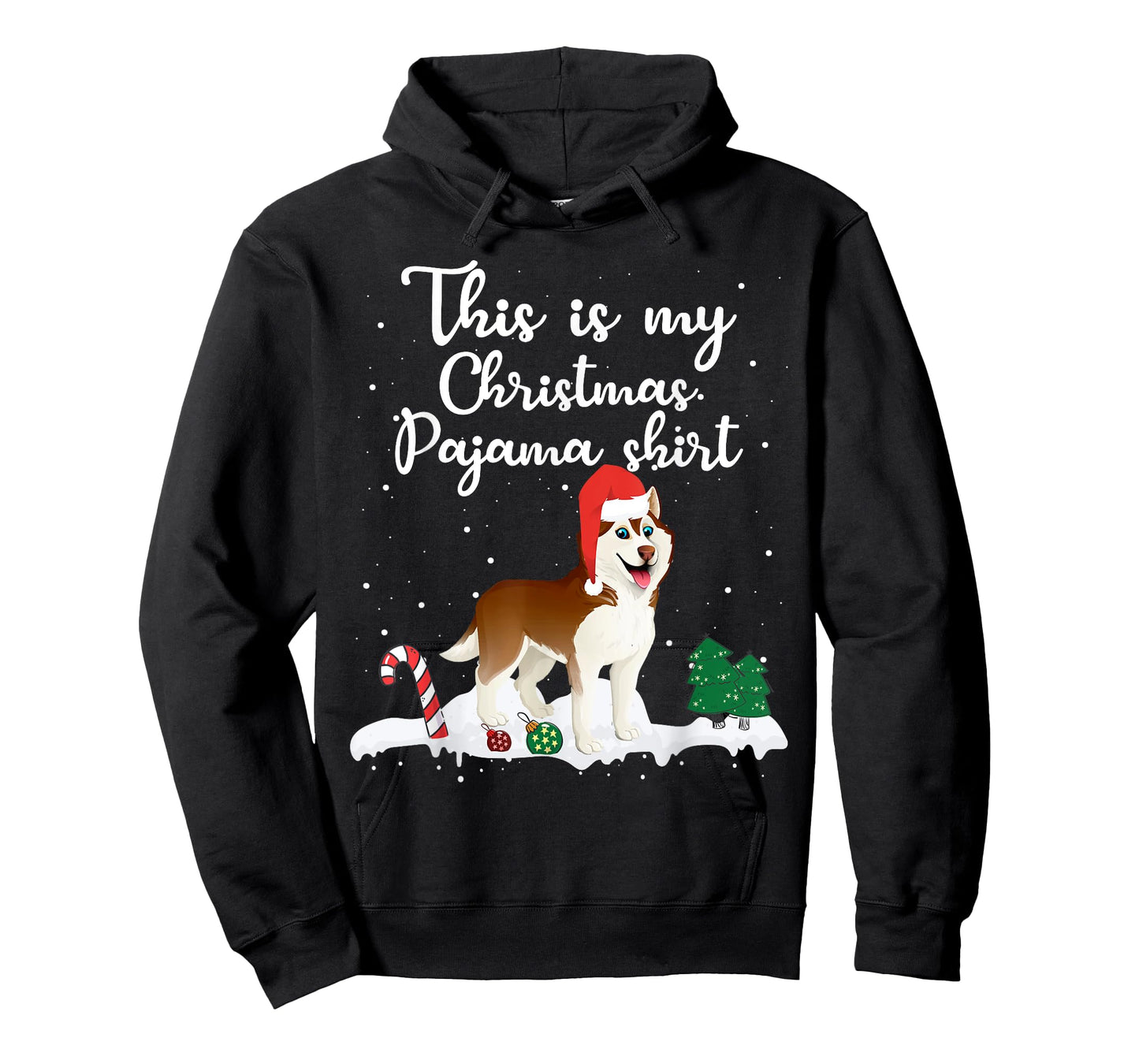 This Is My Christmas Pajama Siberian Husky Dog Mom Dad T-Shirt