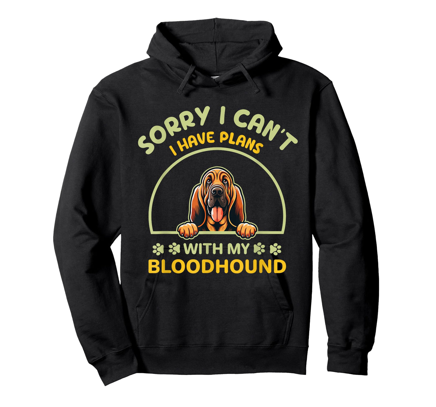 Dog Cartoon Sorry, I Can’t. Have Plans with My Bloodhound T-Shirt