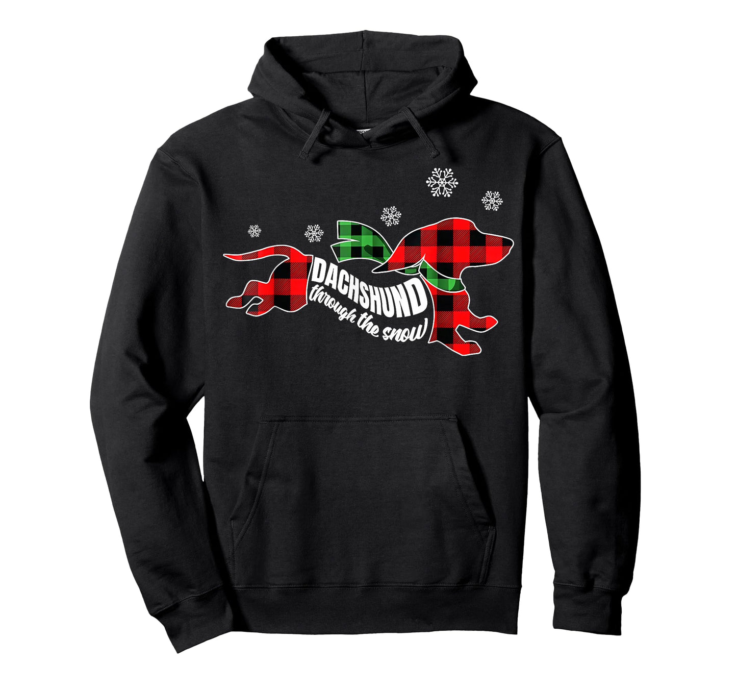 Dachshund Through The Snow Doxie Dog Christmas Holiday Pun T-Shirt