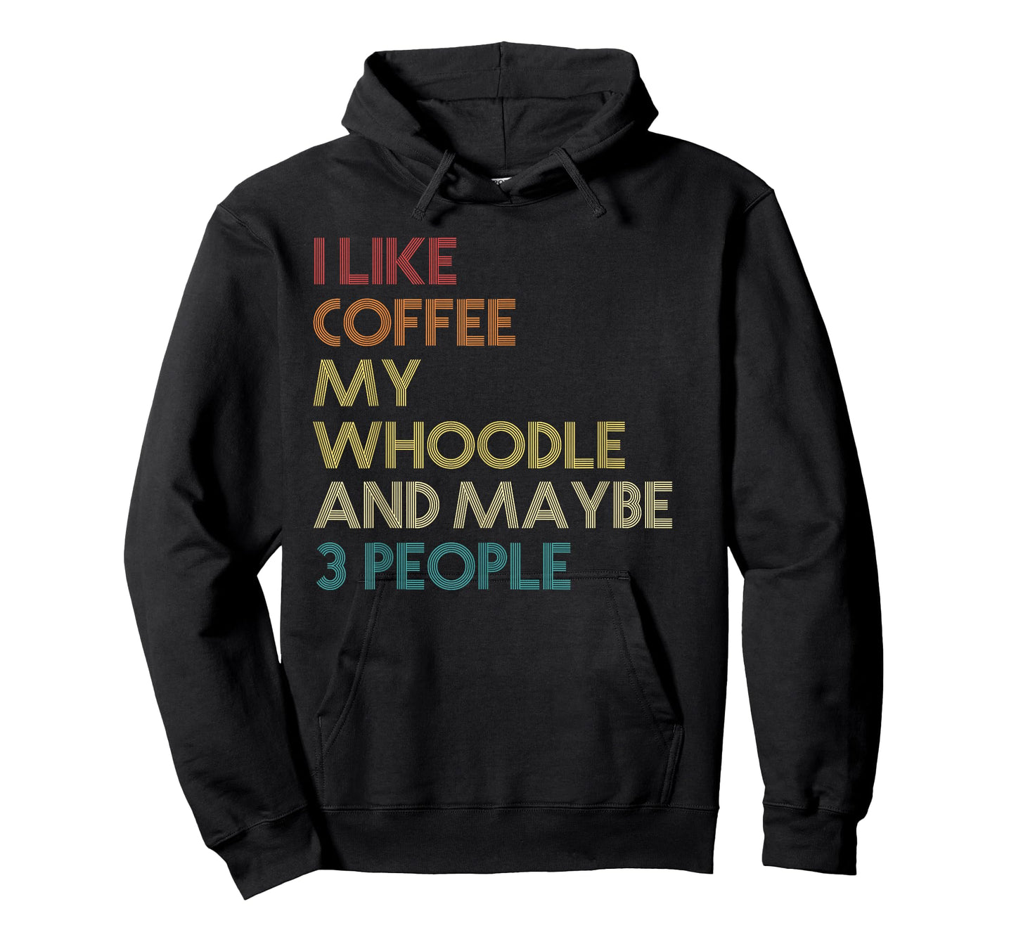 Whoodle Dog Owner Coffee Lovers Funny Quote Vintage Retro T-Shirt for Men Women
