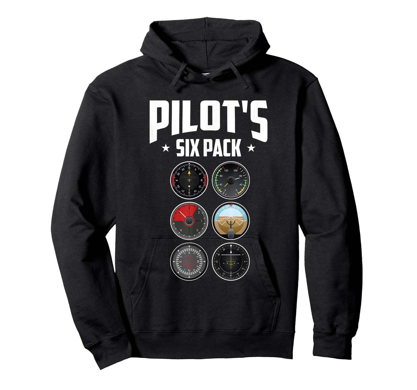 Pilot's Six Pack - Airline Pilot Aviation Aircraft Lover T-Shirt