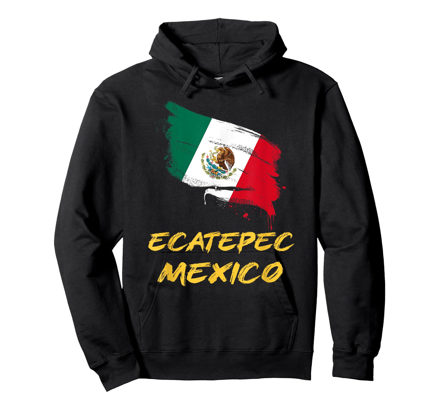 Ecatepec Mexico MX Mexican Heritage Flag Paint Stroke T-Shirt